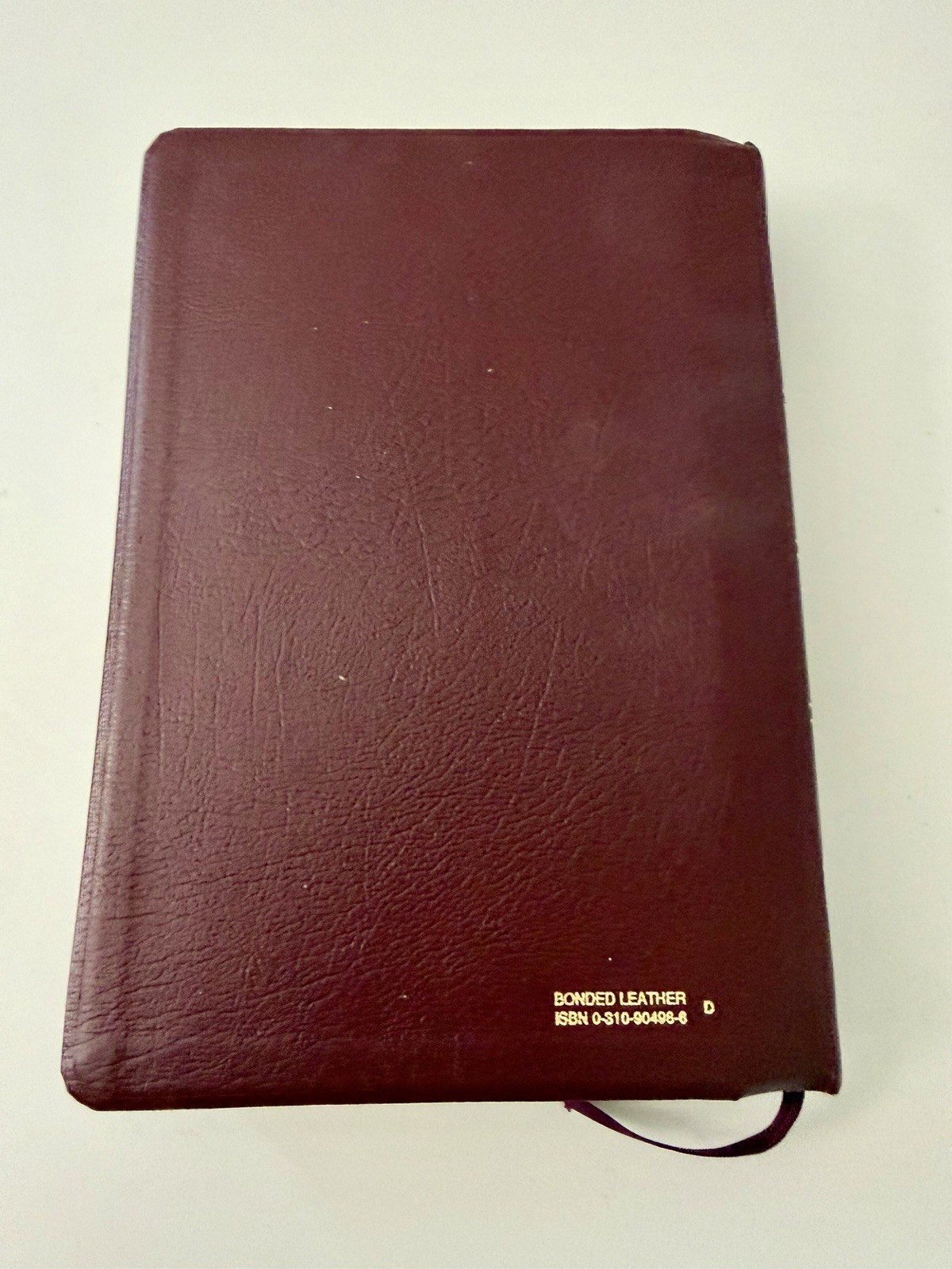 Zondervan NIV 1985 Study Bible Red Letter Bonded Leather Gilded Nice Copy