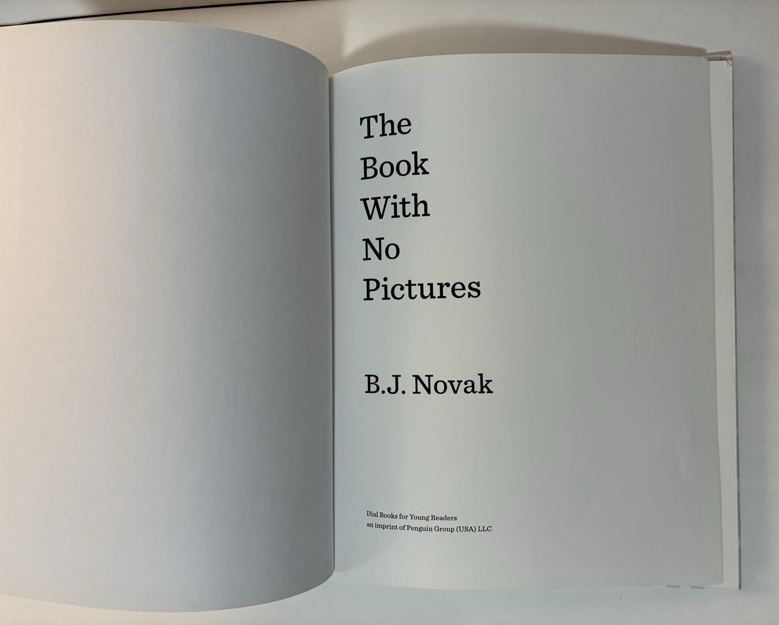 Book with No Pictures by Not Available (2014, Hardcover)