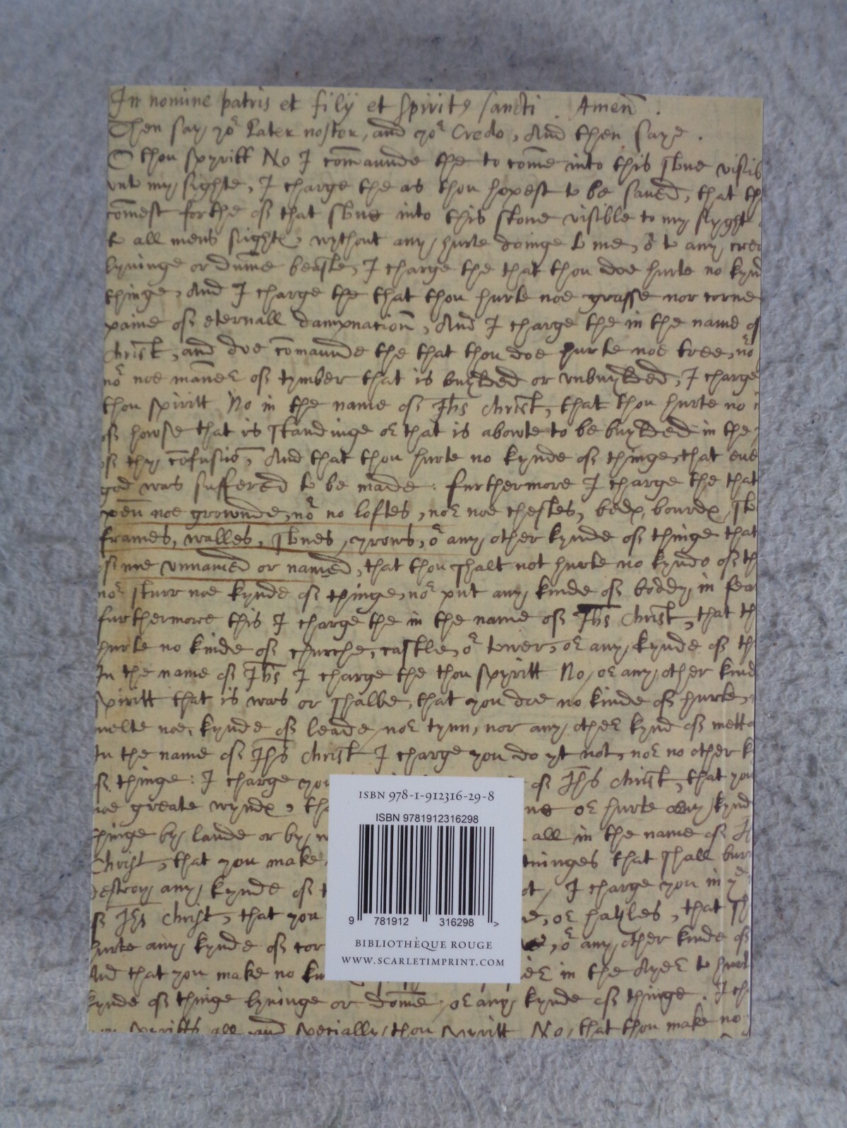Excellent Booke Of The Arte Of Magicke Scarlet Imprint PB Bibliotheque Rouge