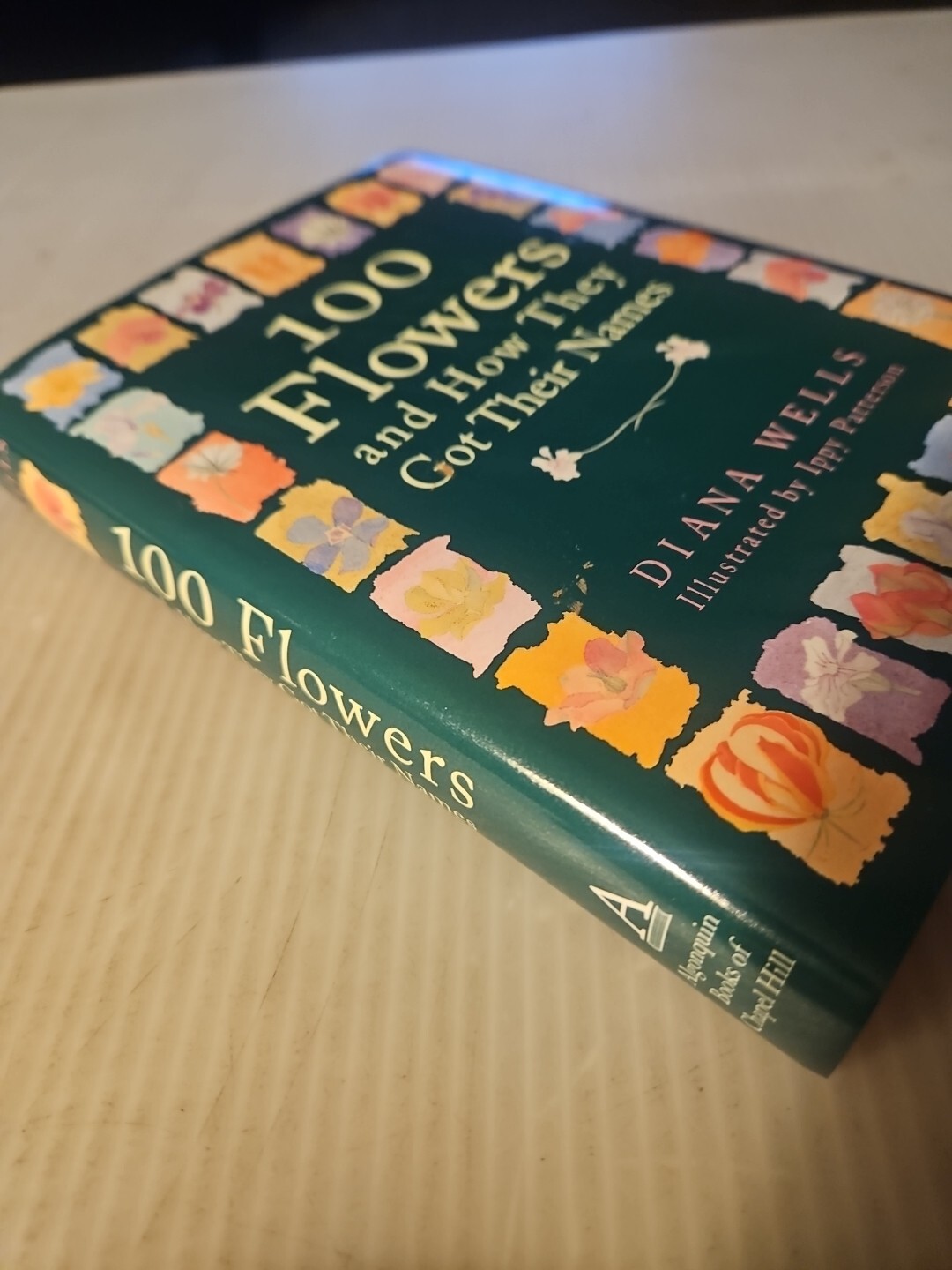 Vintage 1997 “100 Flowers and How They Got Their Names” By Diana Wells Hardcover