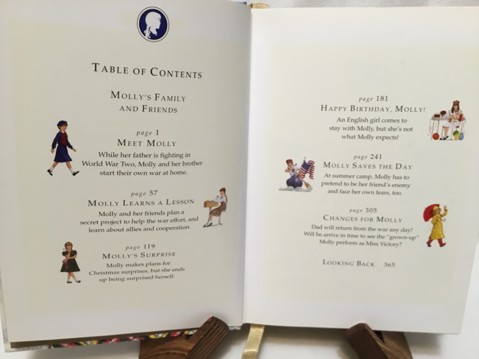 Molly’s Story Collection American Girl Hardcover book Like New