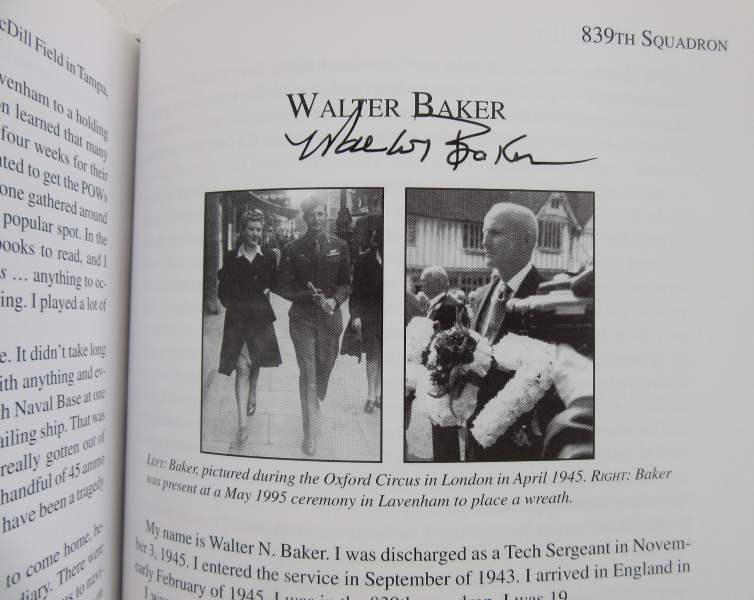 Gentlemen From Hell: Men of 487th Bomb Group By C.C. Neal Hardcover Book Signed