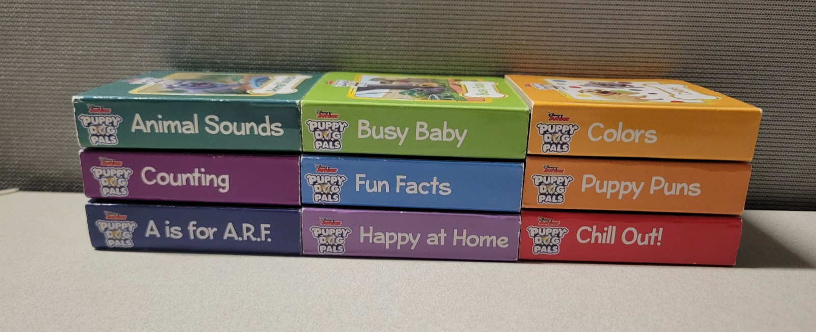 9 Disney Junior Puppy Dog Pals Mini Board Books Kid’s Learn To Read Childrens