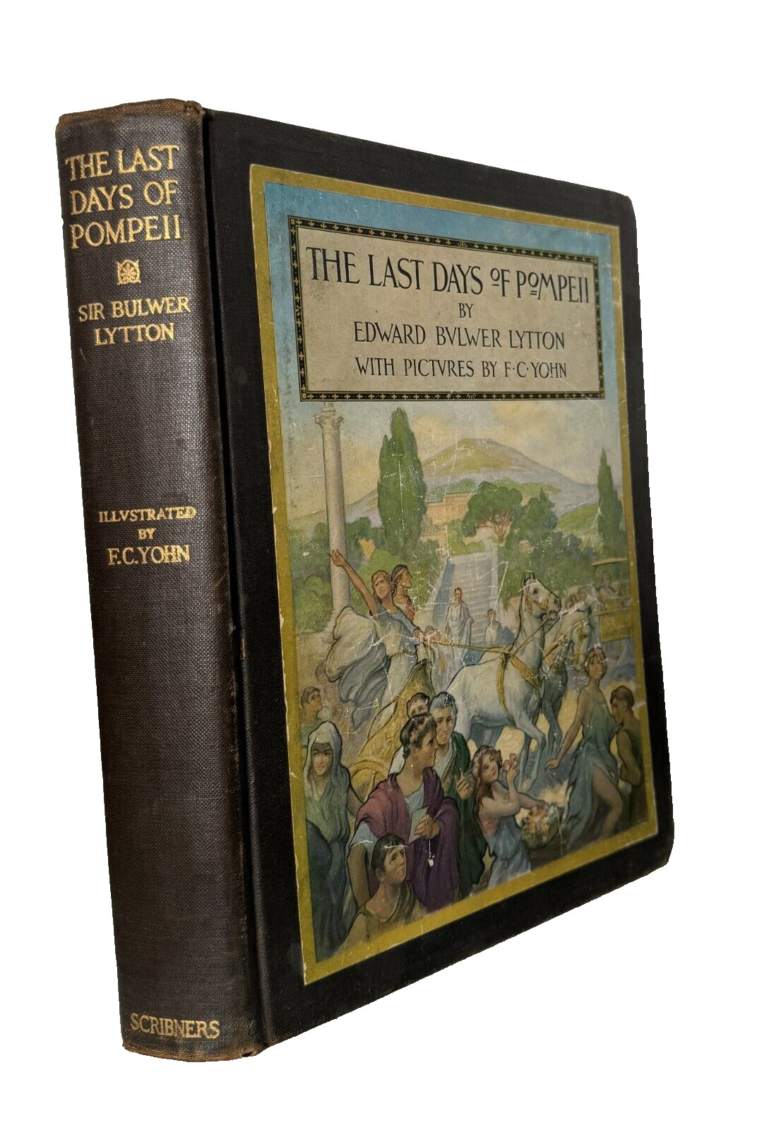 THE LAST DAYS OF POMPEII Edward Bulwer Lytton F C Yohn 1929 9 Color Plates
