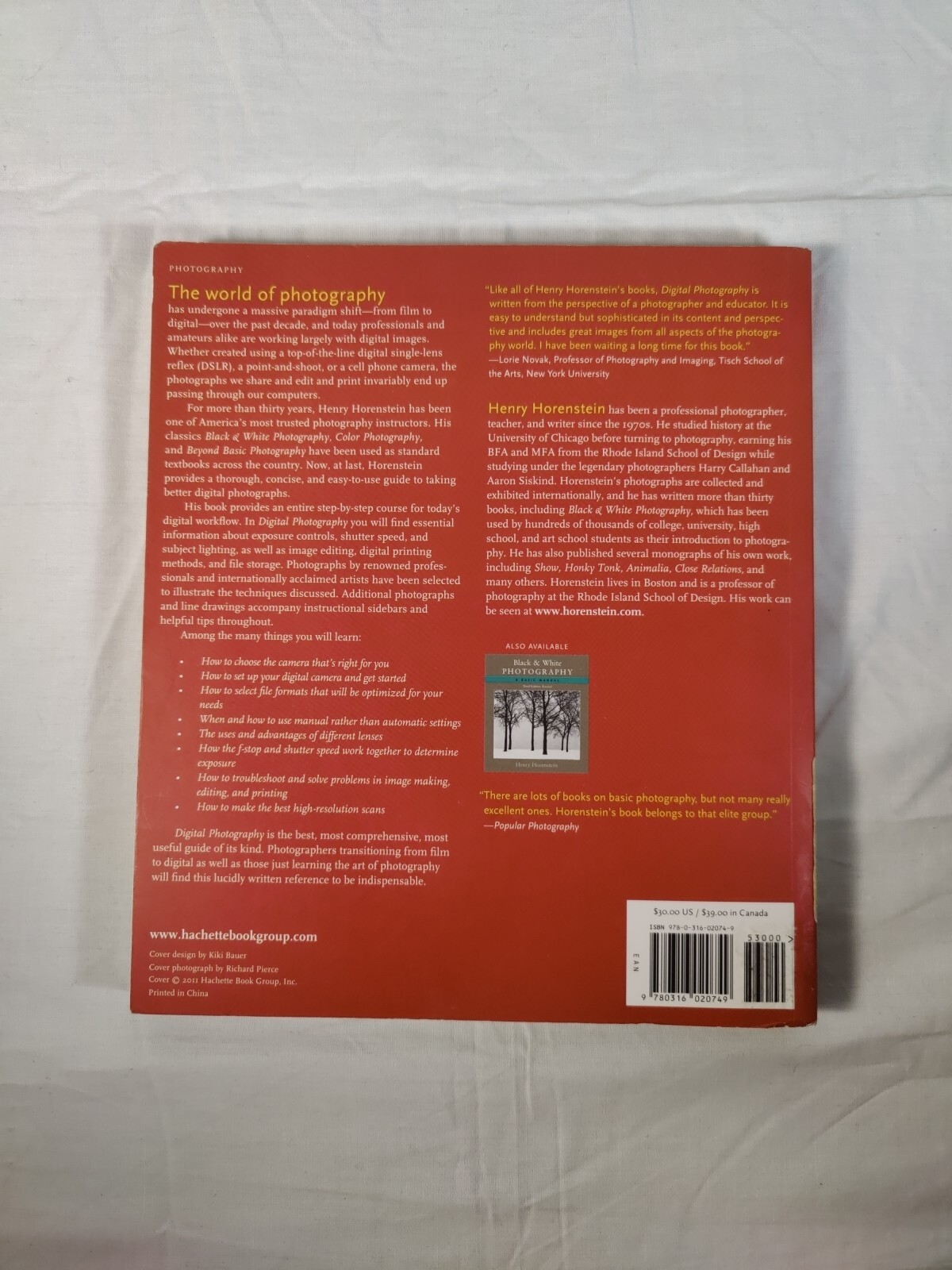 Digital Photography: A Basic Manual by Horenstein, Henry , paperback