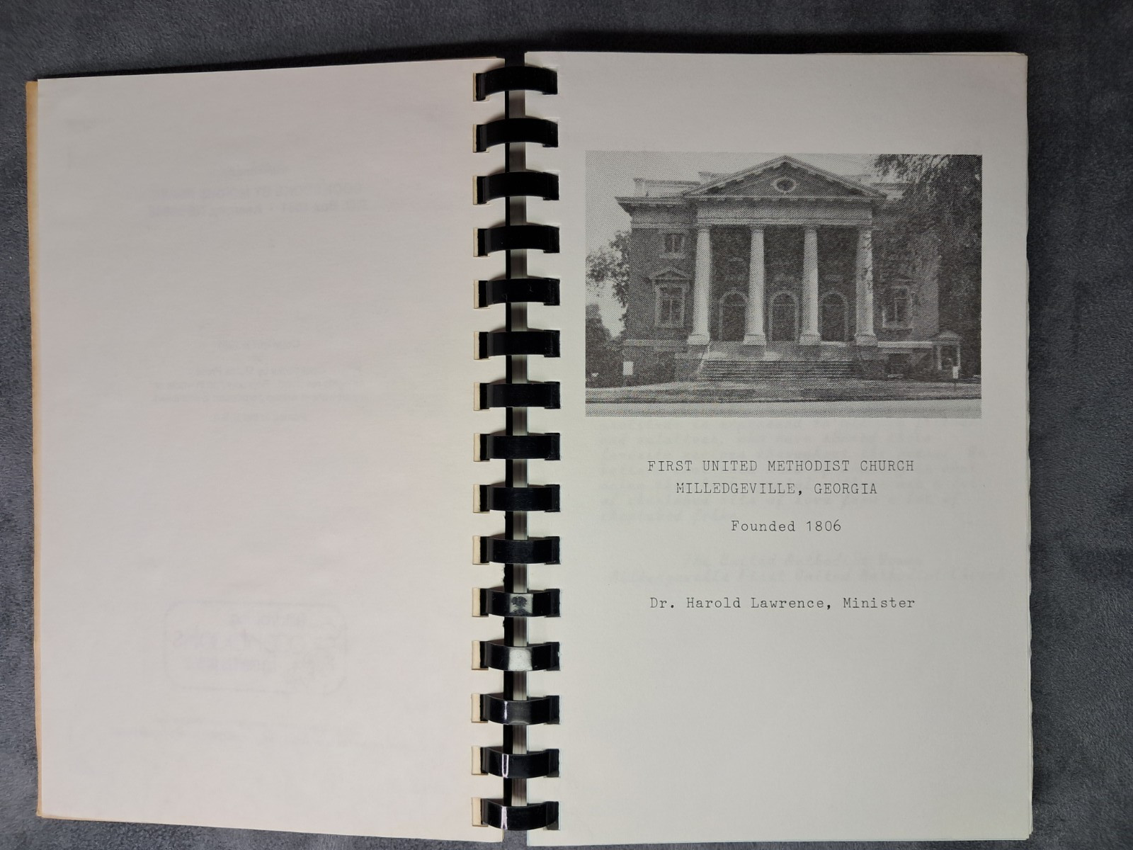 Cherished Recipes Cookbook First United Methodist Milledgeville Georgia GA