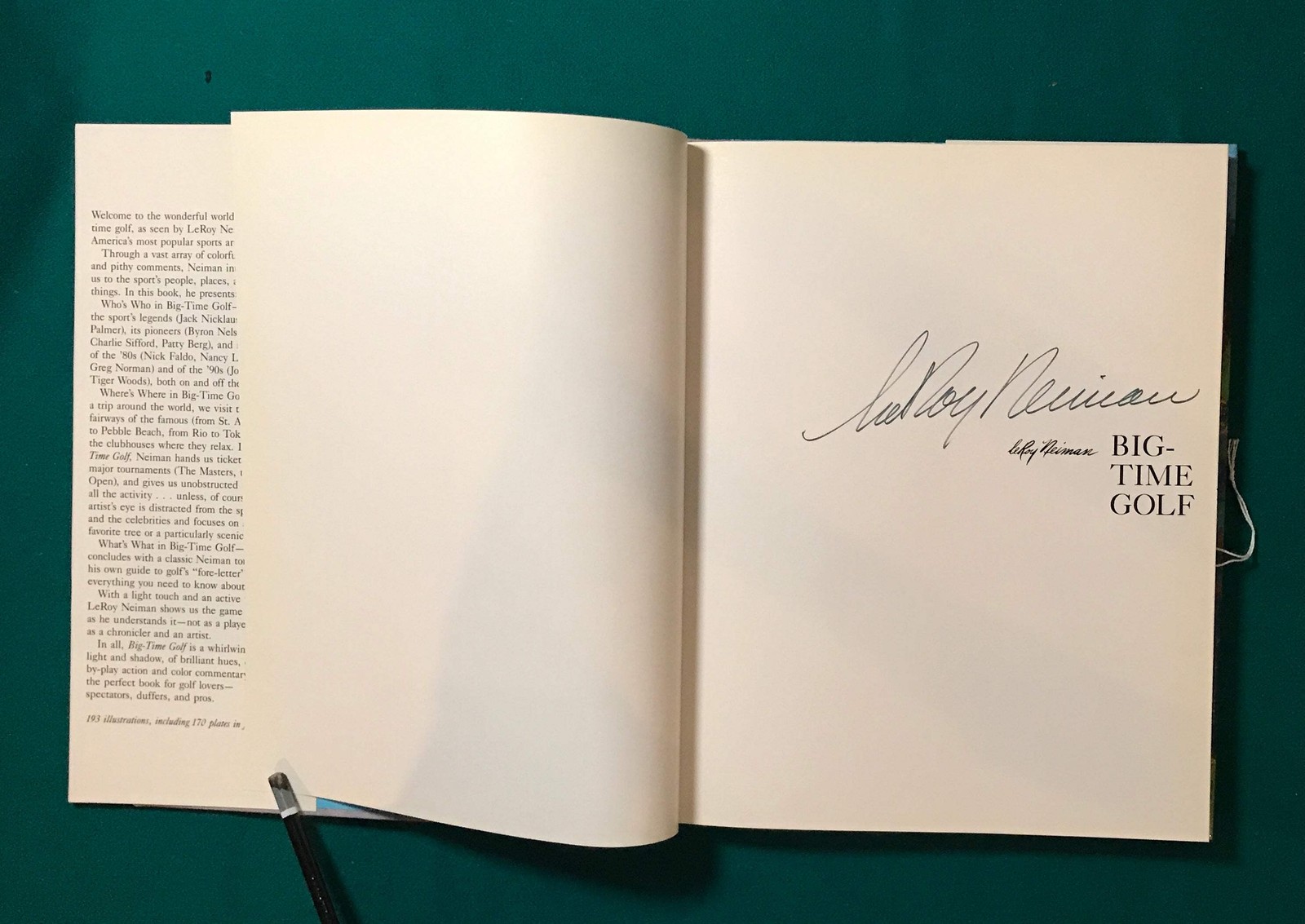 Big-Time Golf, Signed by Leroy Neiman