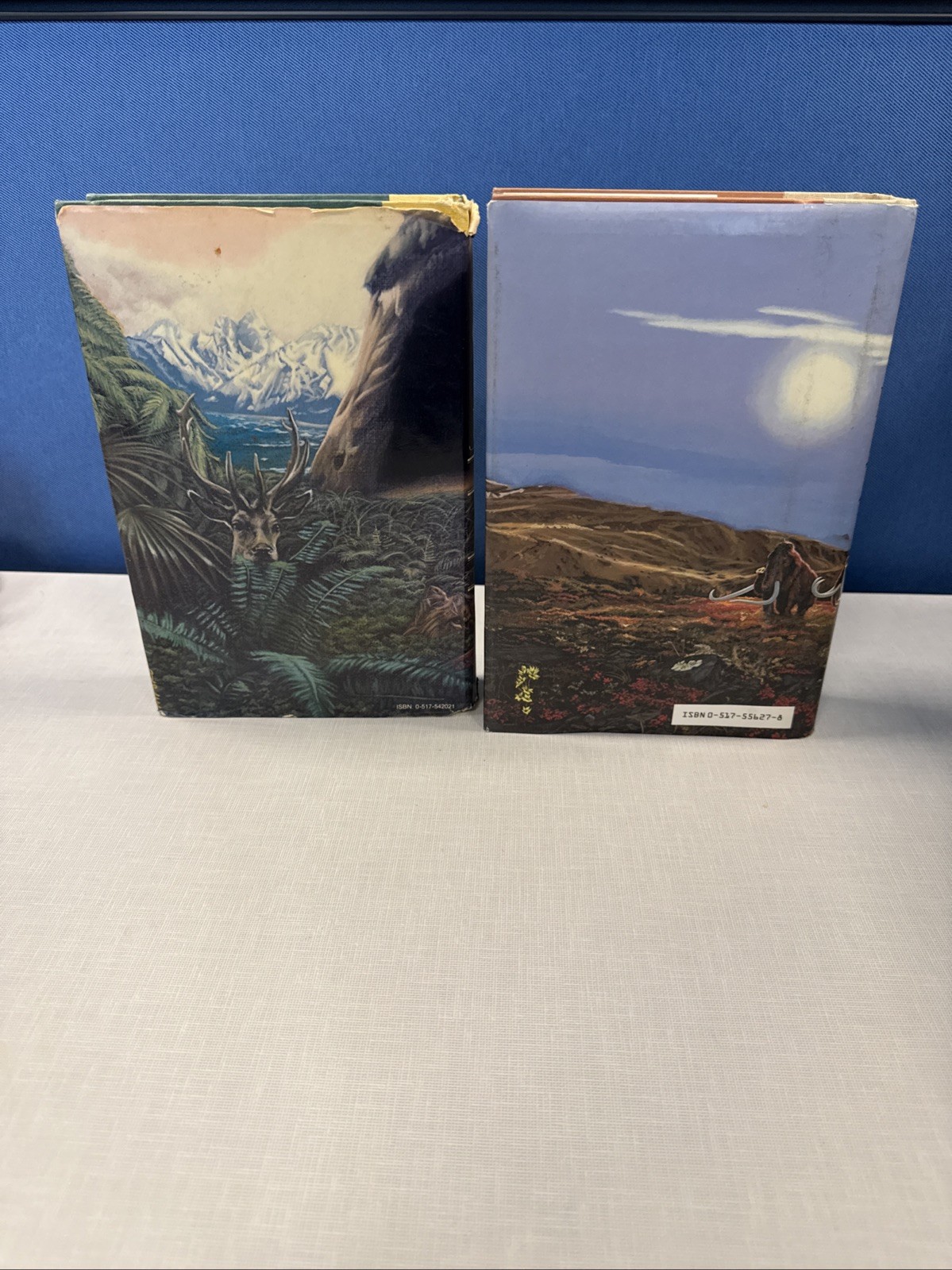 Clan of the Cave Bear & Mammoth Hunters M. Auel (HCDJ) Both 1st Editions