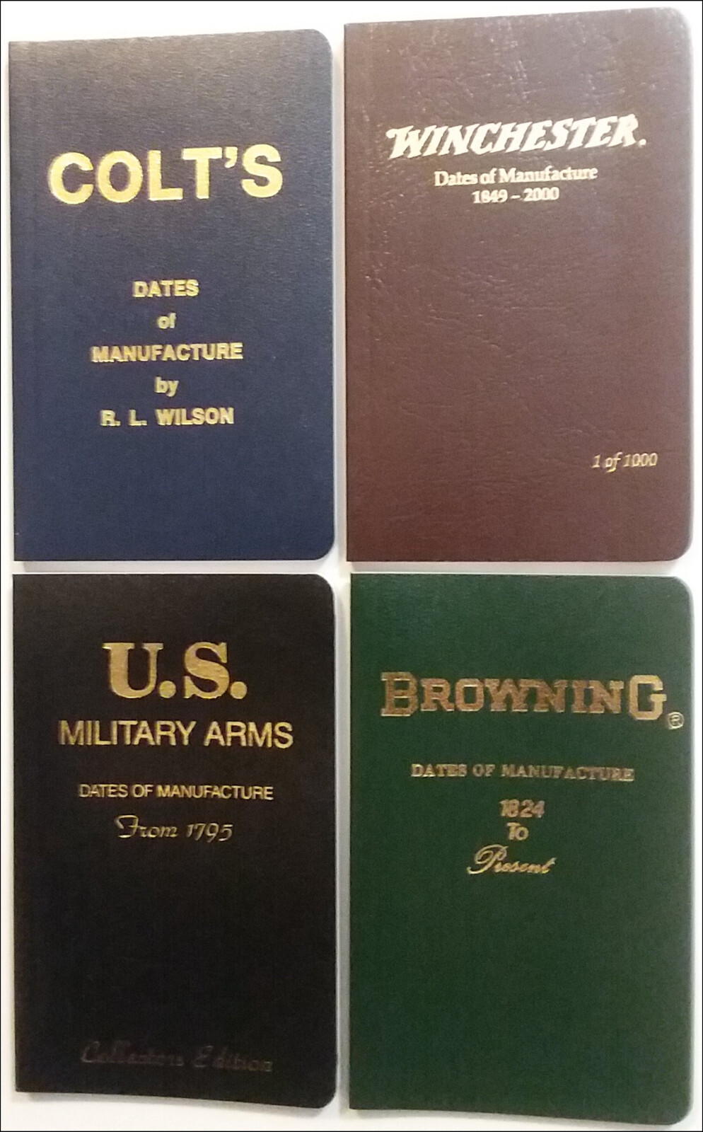 Dates of Manufacture WINCHESTER, COLT, BROWNING and US MILITARY ARMS from 1795