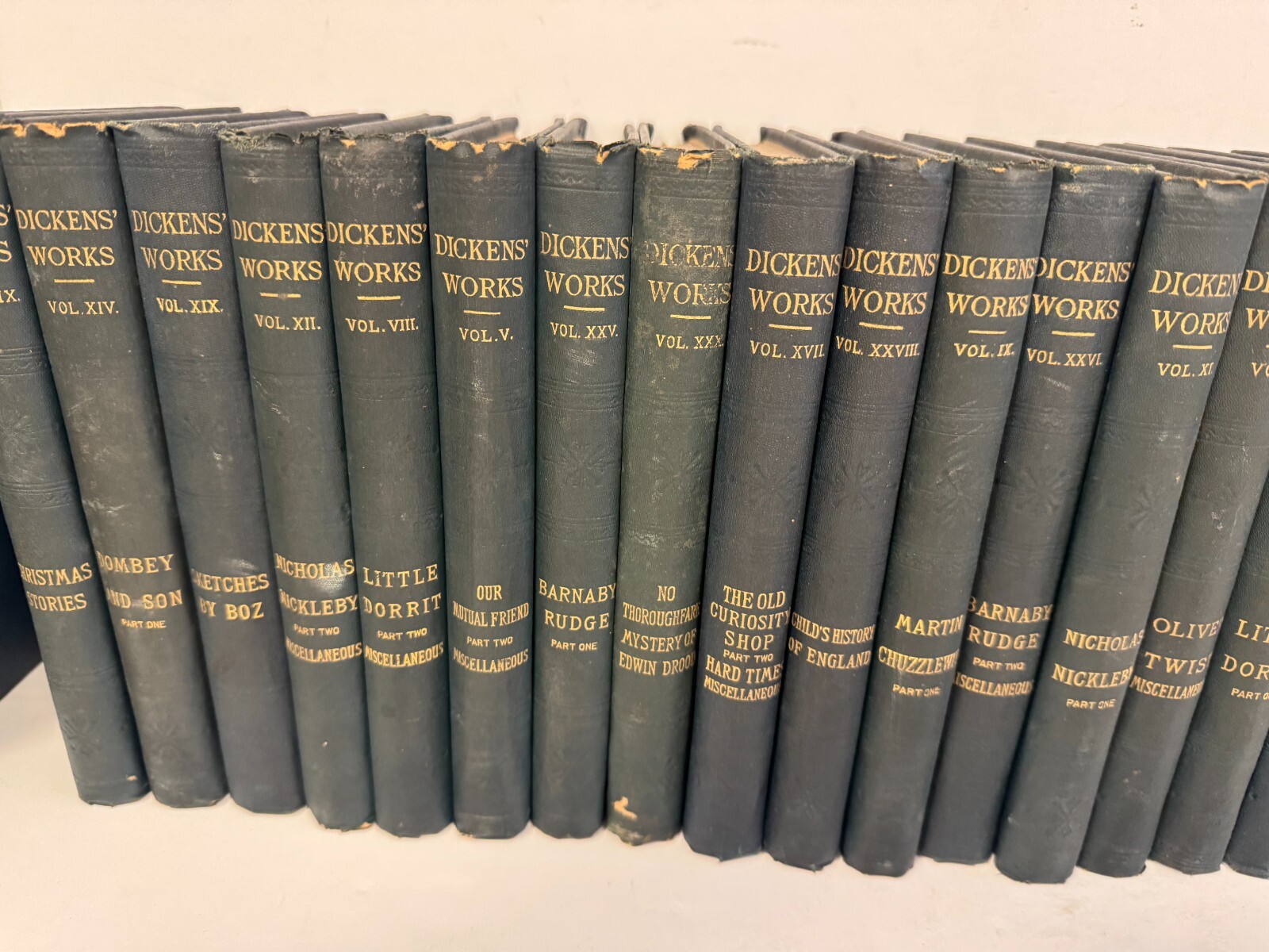 Antique 1890’s The Works Of Charles Dickens Peter Fenelon Collier x26 LOT VG++