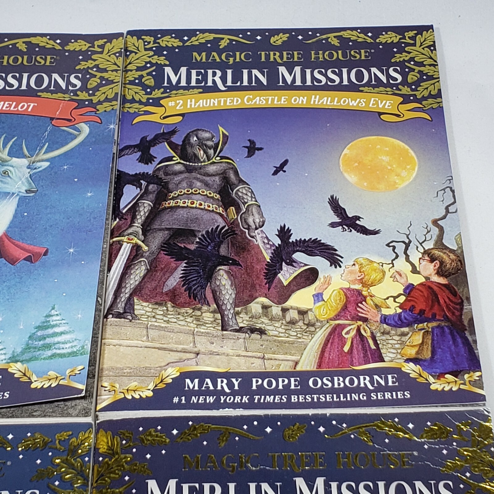 Lot of 4 Magic Tree House Merlin Missions Chapter Books #1, 2, 3, 24