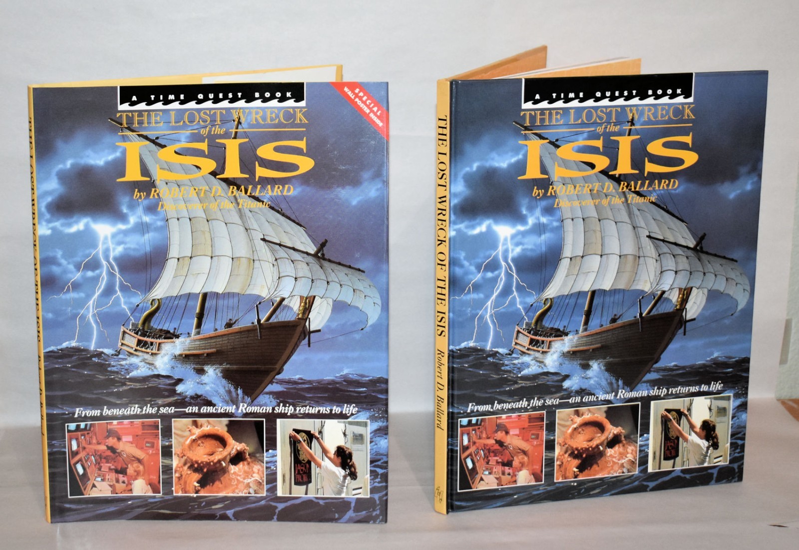 JB1e. THE LOST WRECK OF THE ISIS, ROBERT BALLARD. ANCIENT ROMAN SHIP DISCOVERY