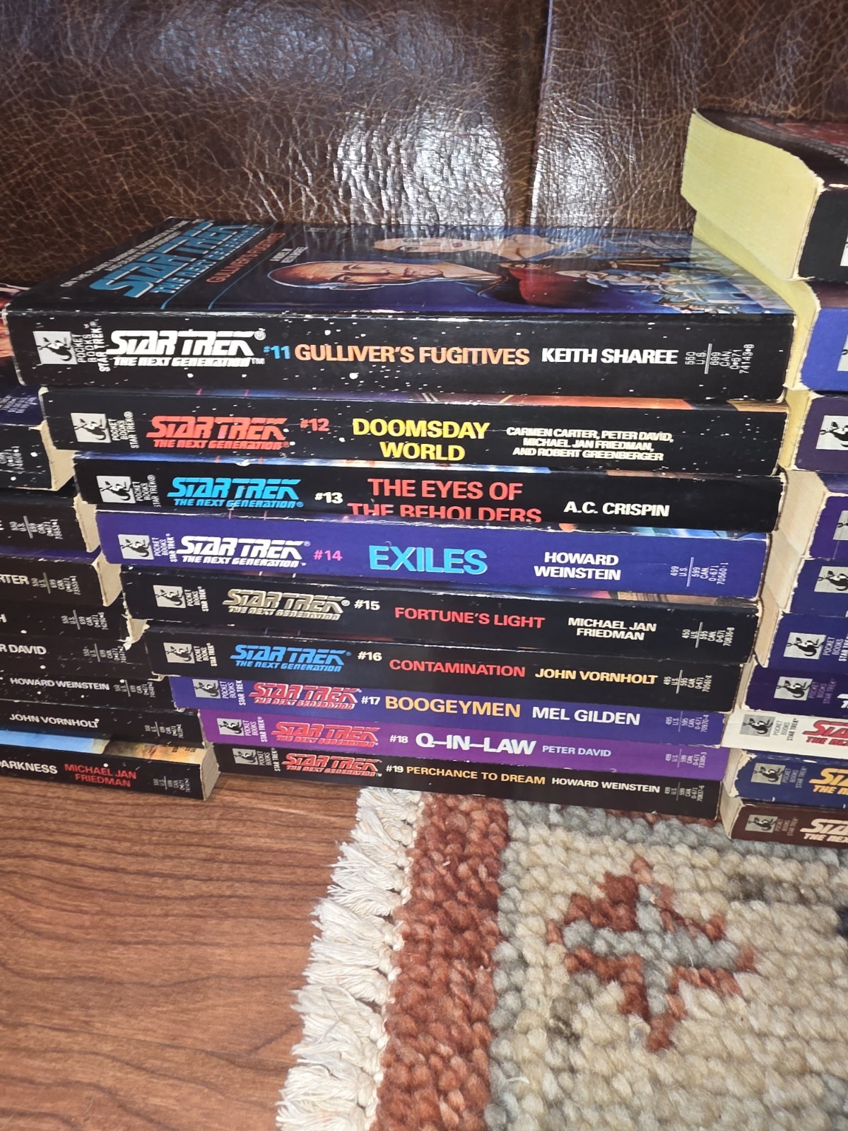 Lot of 46 Star Trek The Next Generation Numbered Books Most Unread/1st Printings