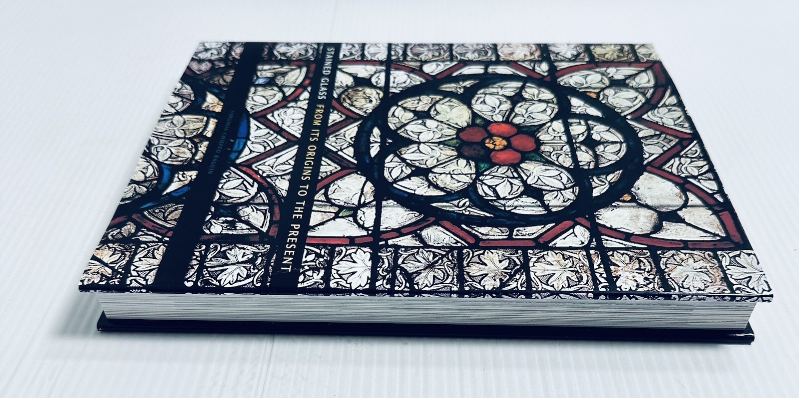Virginia Raguin Stained Glass Origins to Present Art History Book Vintage 978081