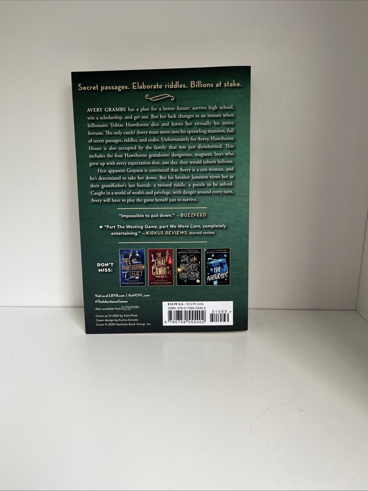 The Inheritance Games by Jennifer Lynn Barnes Paperback Book Brand New