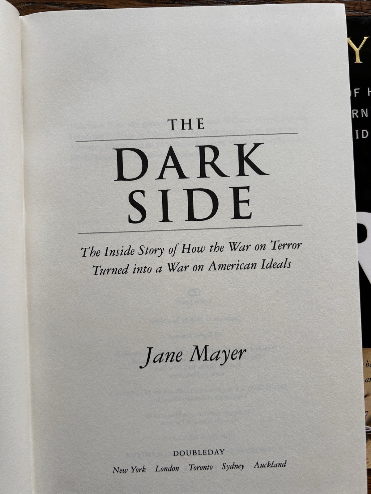 Dark Side by Jane Mayer ( 2008: HC / DJ )