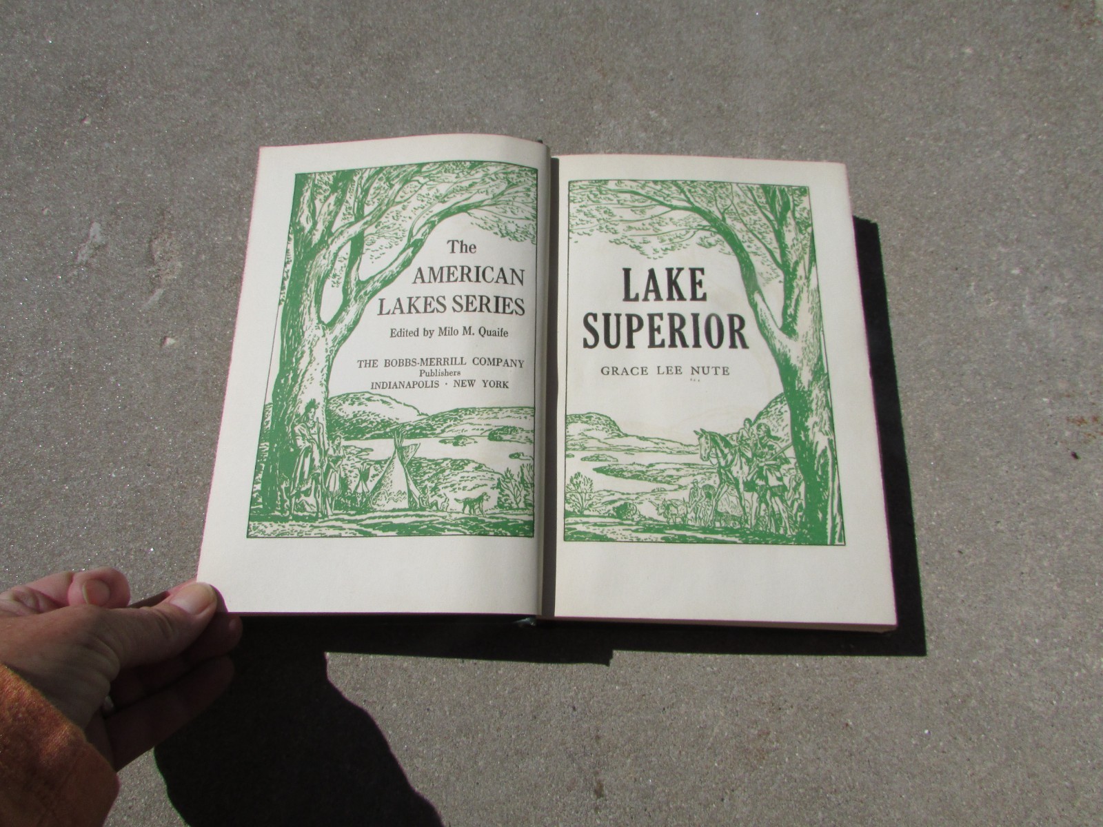 American Lake Series LAKE SUPERIOR Grace Lee NUTE 1944 Hardcover Illustrated