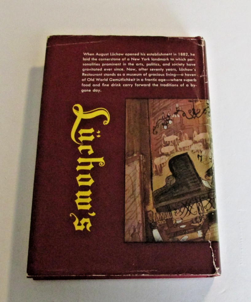 Luchow’s German Cookbook Jan Mitchell 1952 Illustrated Bemelmans BCE