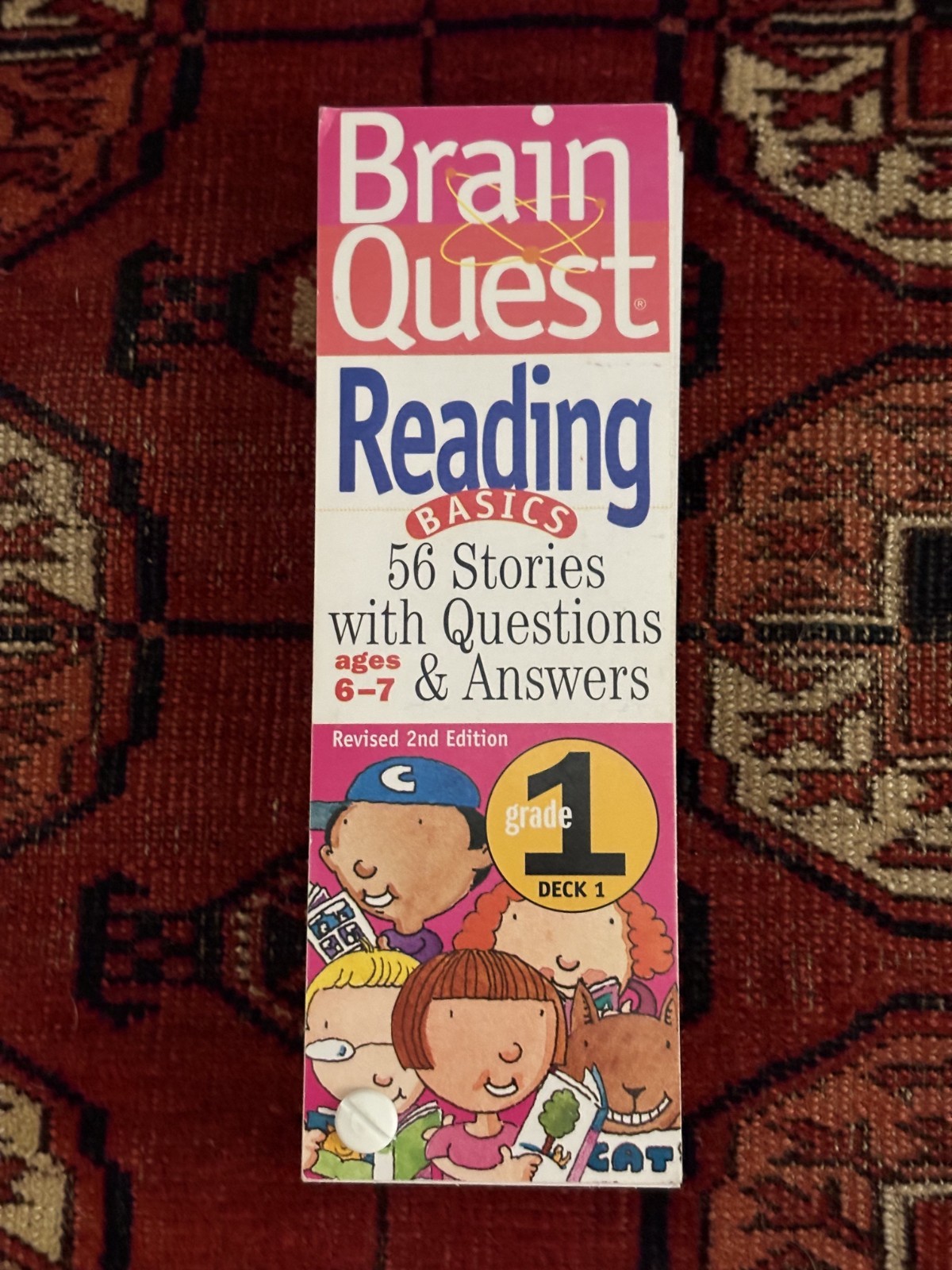 2 Brain Quests Reading Basics 6-7 Gr. 1 Deck 1 AND Math Basics 6-7 Gr. 1 Deck 2