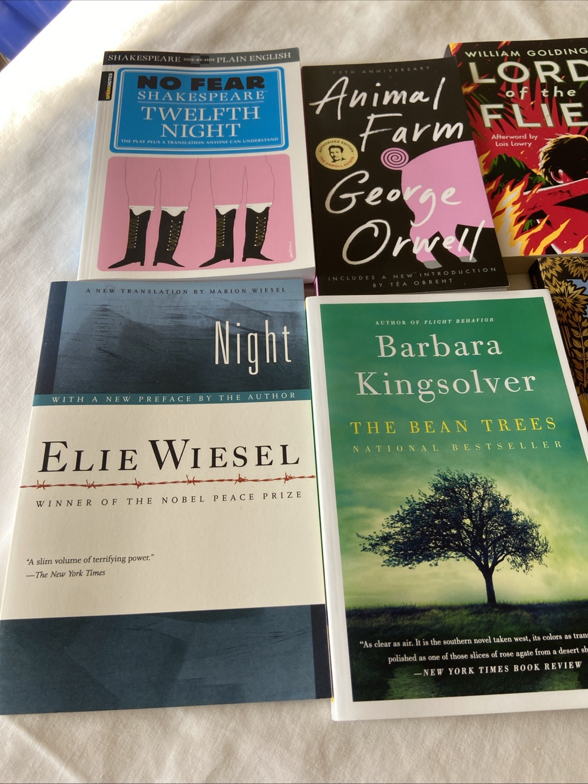 High School Summer Reading Book Lot 6 Books BRAND NEW Animal Farm Lord Flies