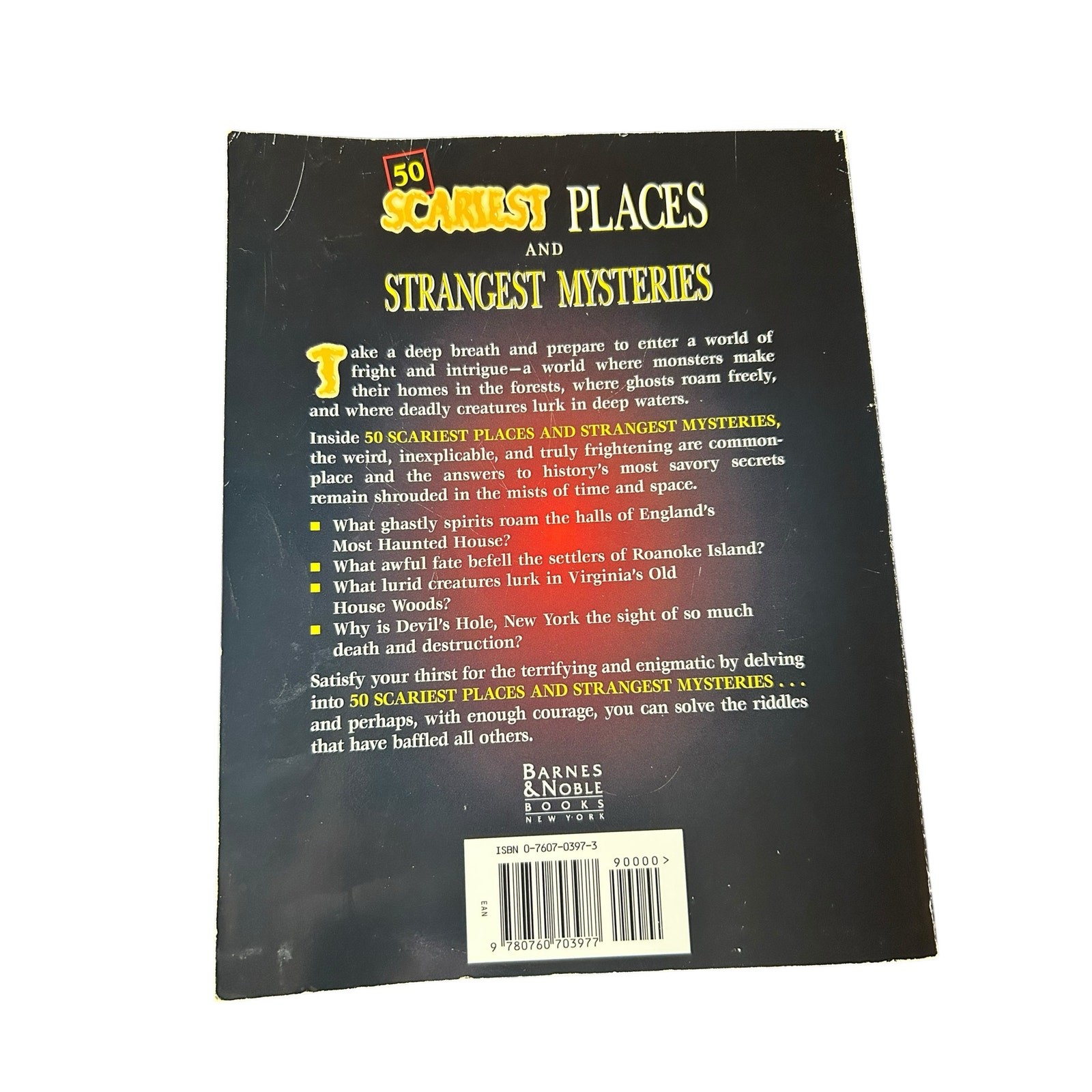 50 Scariest Places & Strangest Mysteries by Pearce & Emert | Paranormal Book