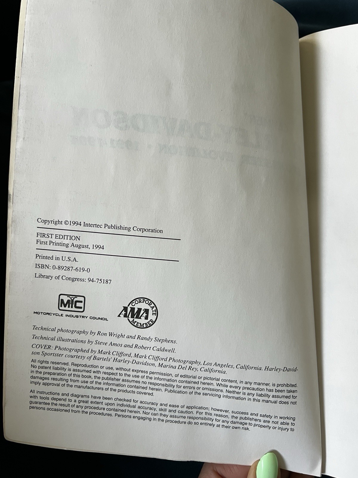 Harley-Davidson Sportster Evolution 883 1200 1991-1994 Clymer Repair Manual M429