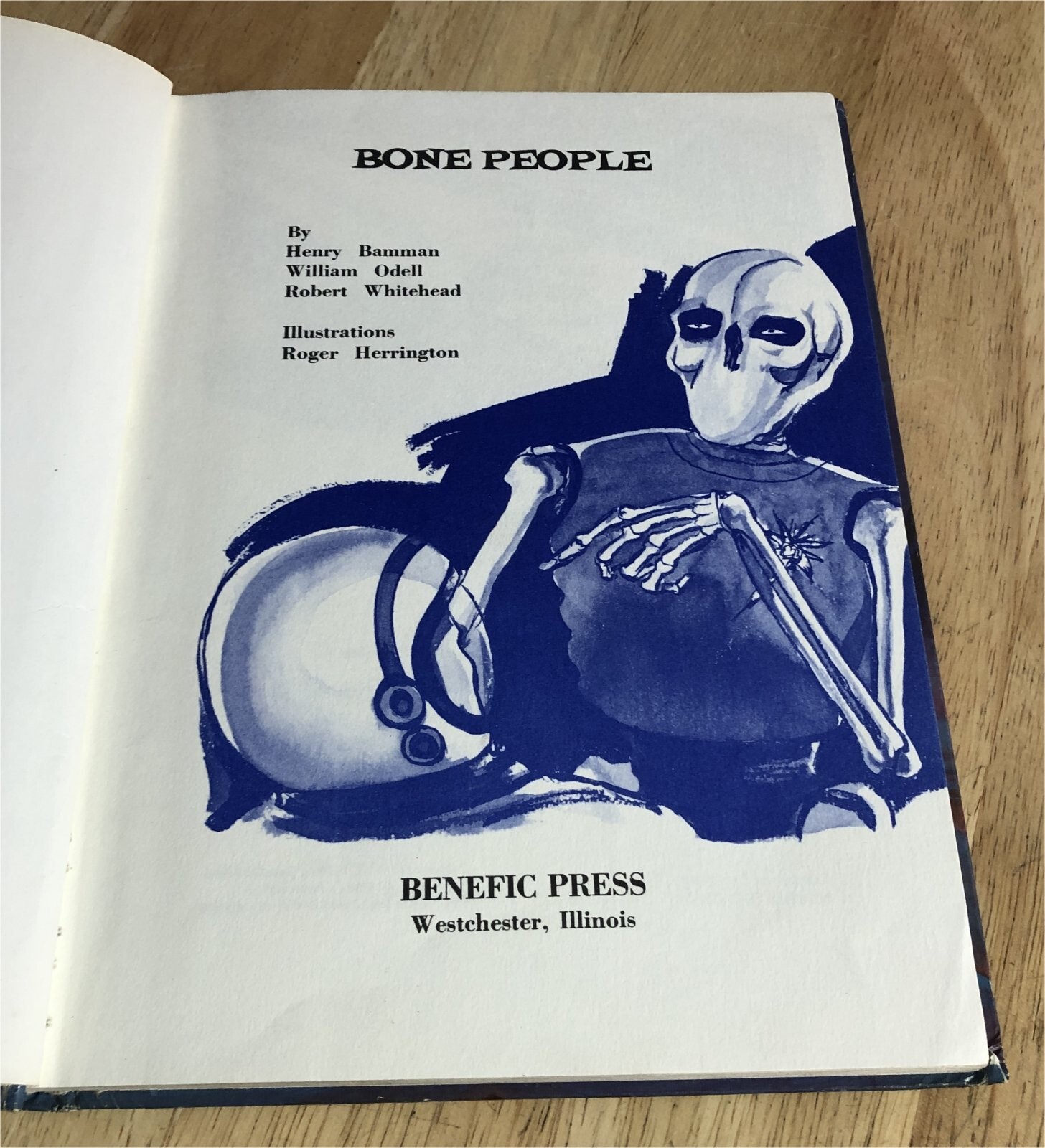 1975 BONE PEOPLE Henry Bamman Illust Roger Herrington Benefic Press IL HB