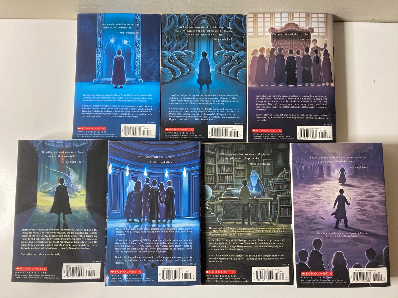 Harry Potter Complete Special Edition Set 1-7 Kazu Kibuishi Art Scholastic