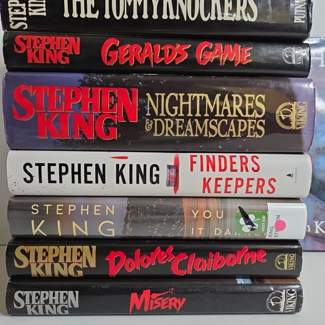 Stephen King 10 book lot Hardcover Misery Dark Half Tommyknockers Thinner More