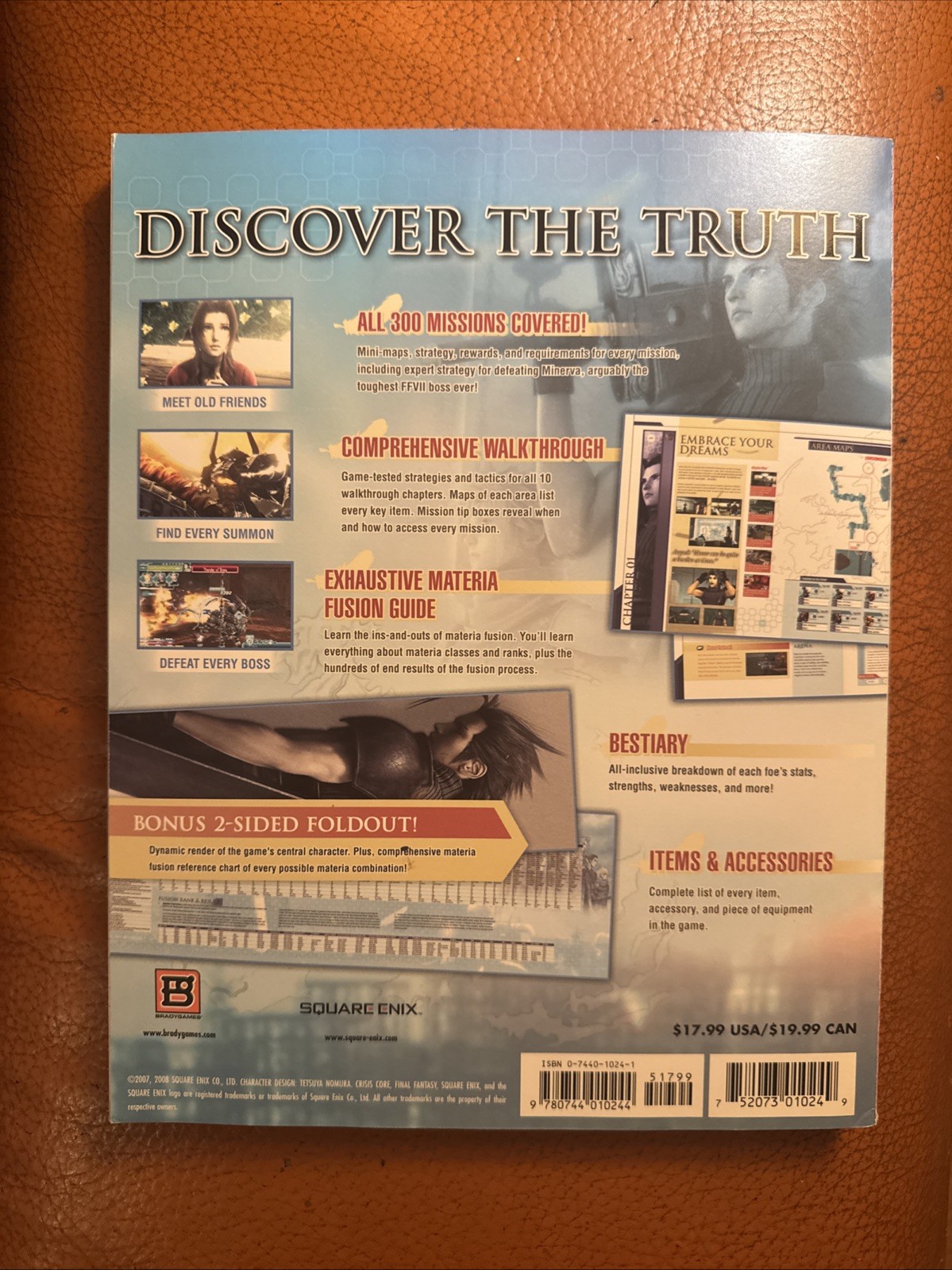 Crisis Core Final Fantasy VII 7 Brady Games Signature Series Guide
