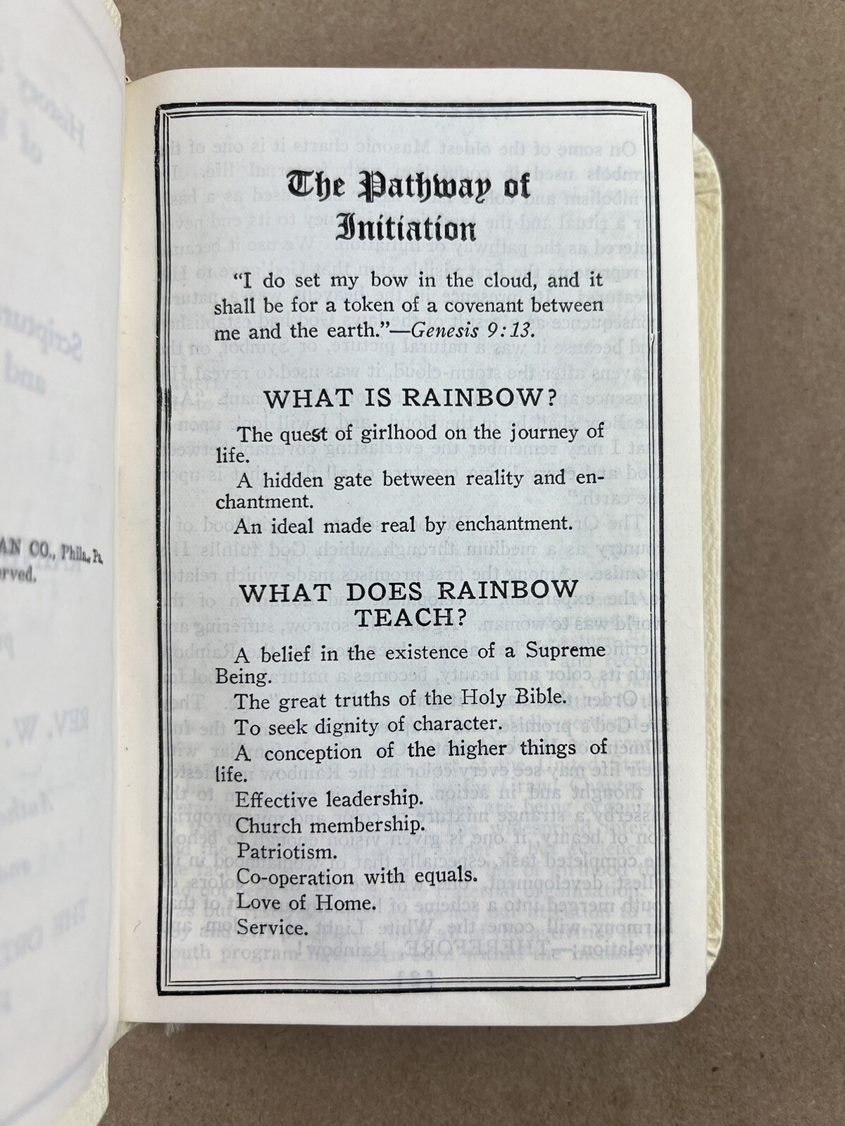 Order Of Rainbow For Girls: Holman Rainbow Bible 12R, KJV, W. Mark Sexson, IORG