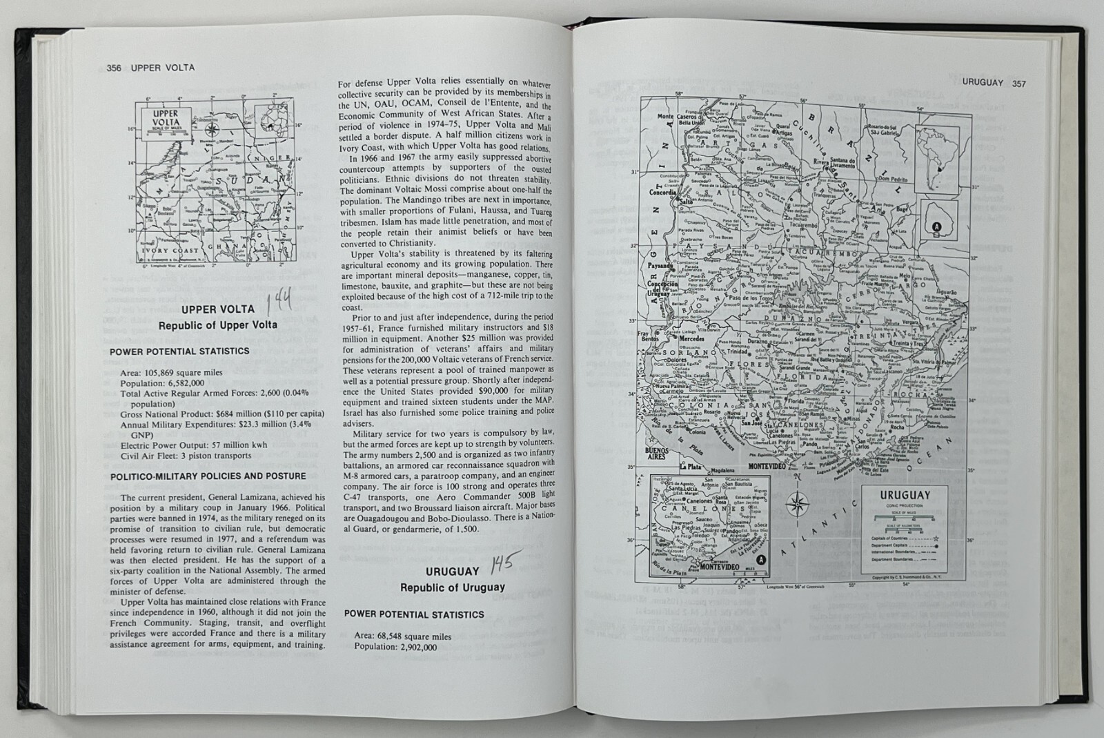 The Almanac of World Military Power, Dupuy, Andrews & Hayes – 1980 4th Ed. HC/DJ