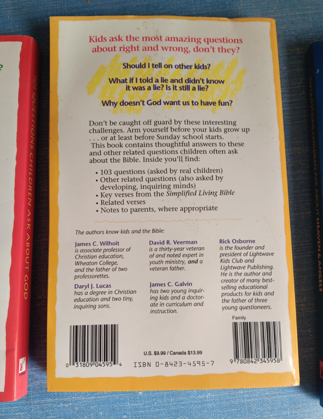 101-103-104 Questions Children Ask… by David R. Veerman 1992, Trade Paperback