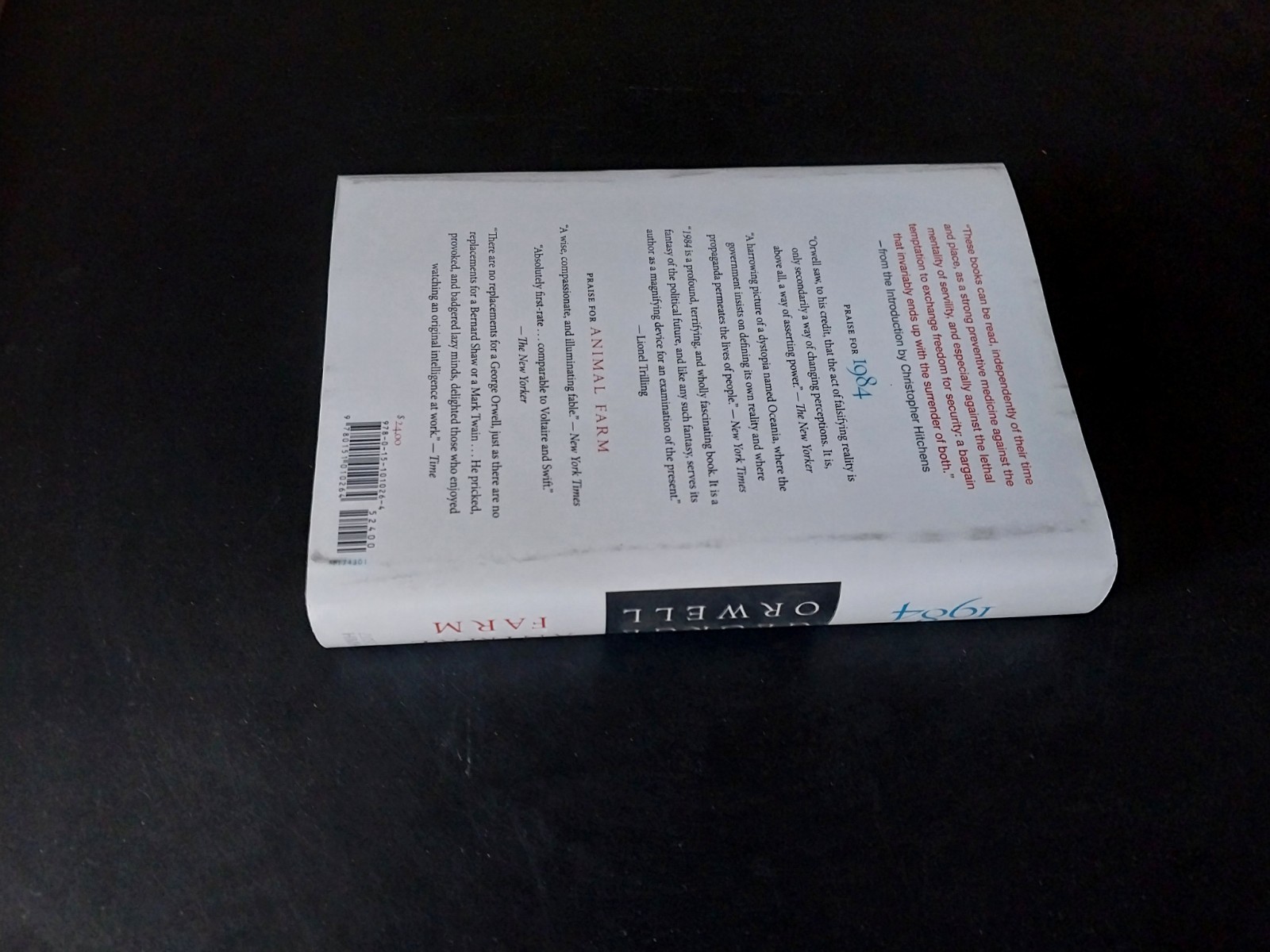 George Orwell – 1984 and Animal Farm – 2003 Edition Introduction by Hitchens