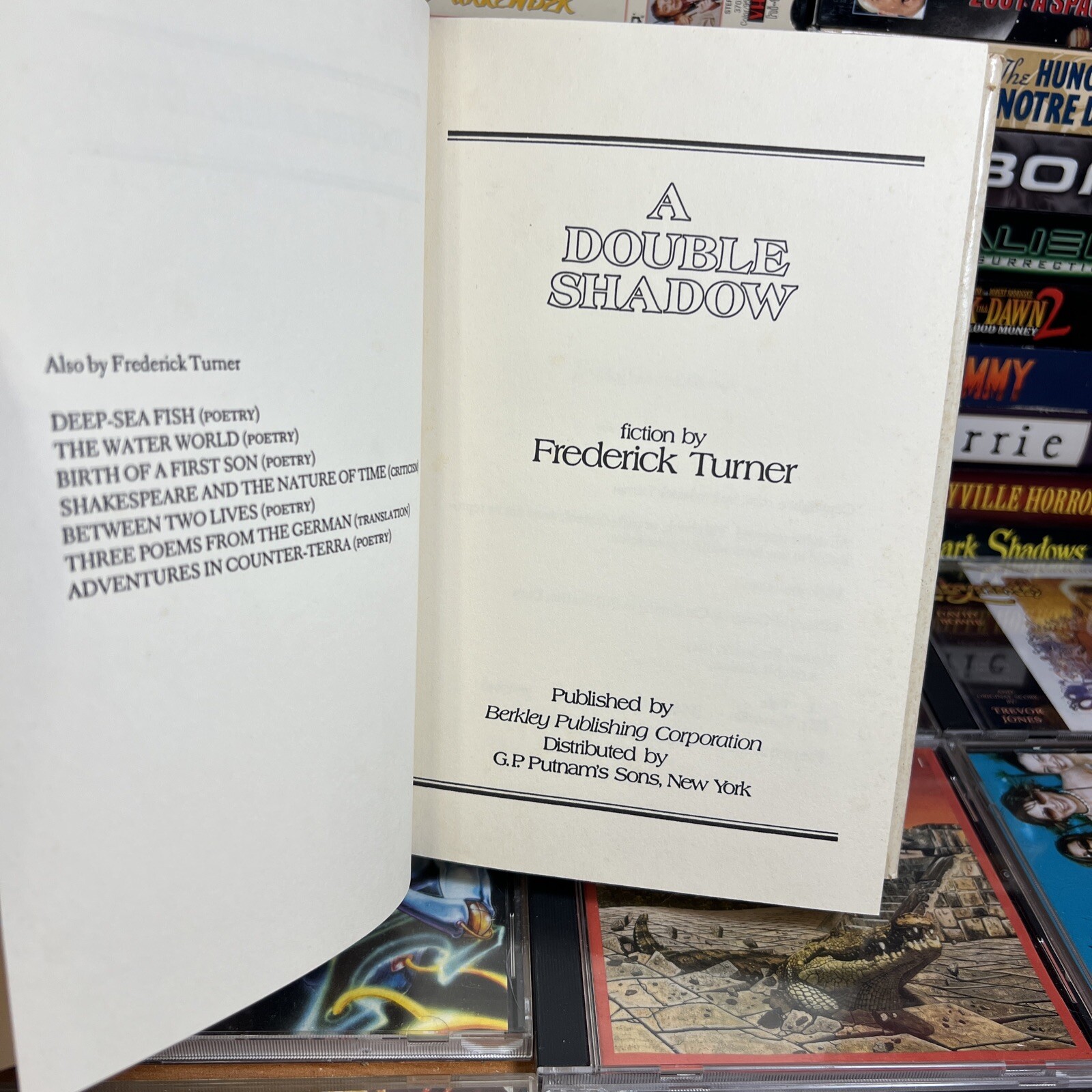 A Double Shadow by Frederick Turner 1978 Berkeley Putnam Hardcover w/ DJ Sci-Fi