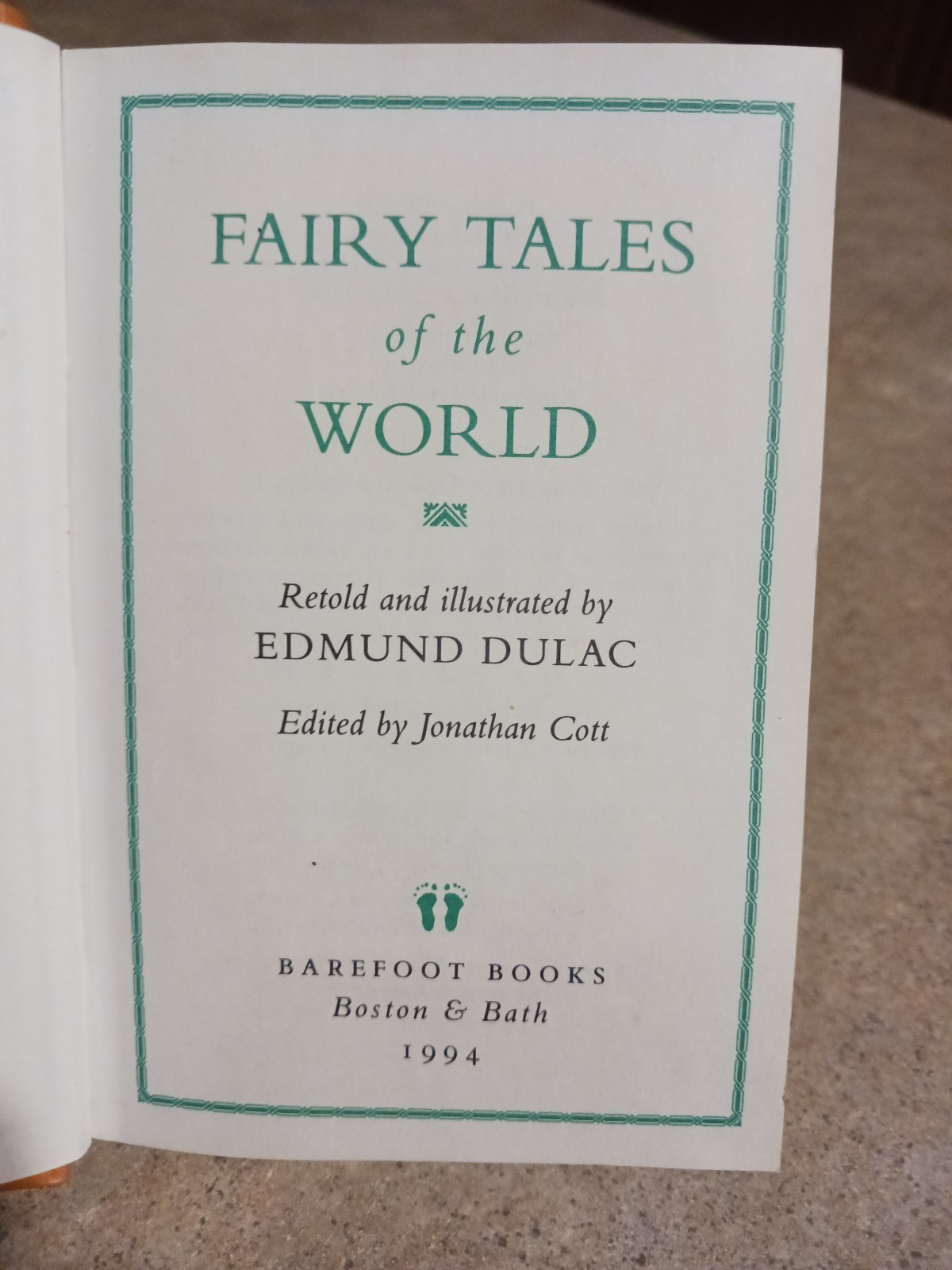 Vintage 1990’s Little Barefoot Book “Fairy Tales of the World” by Edmund Dulac