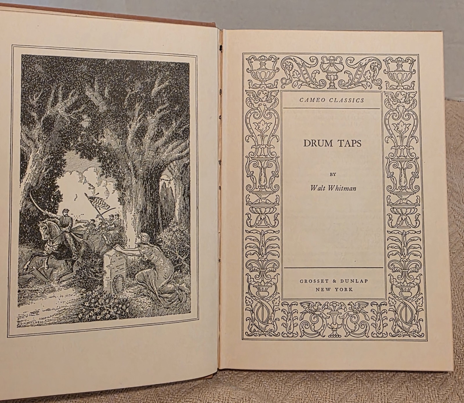 Drum Taps – Walt Whitman – Cameo Classics with Slipcase – VNTG HC