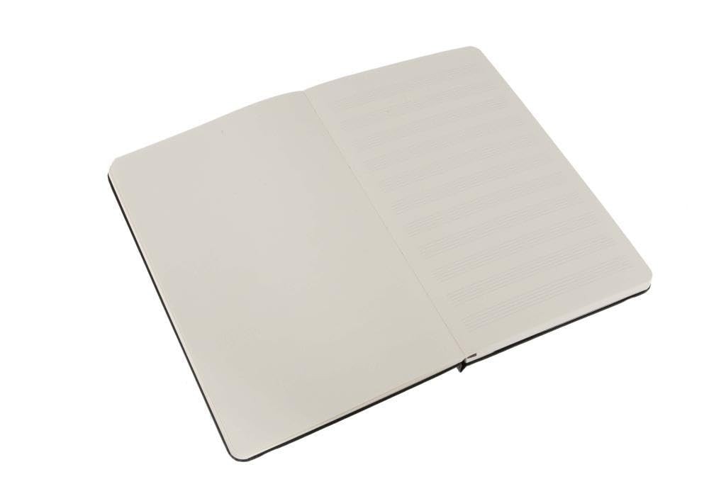 Moleskine Art Music Notebook, Hard Cover, Large 5 x 8.25 Pentagram, Black,