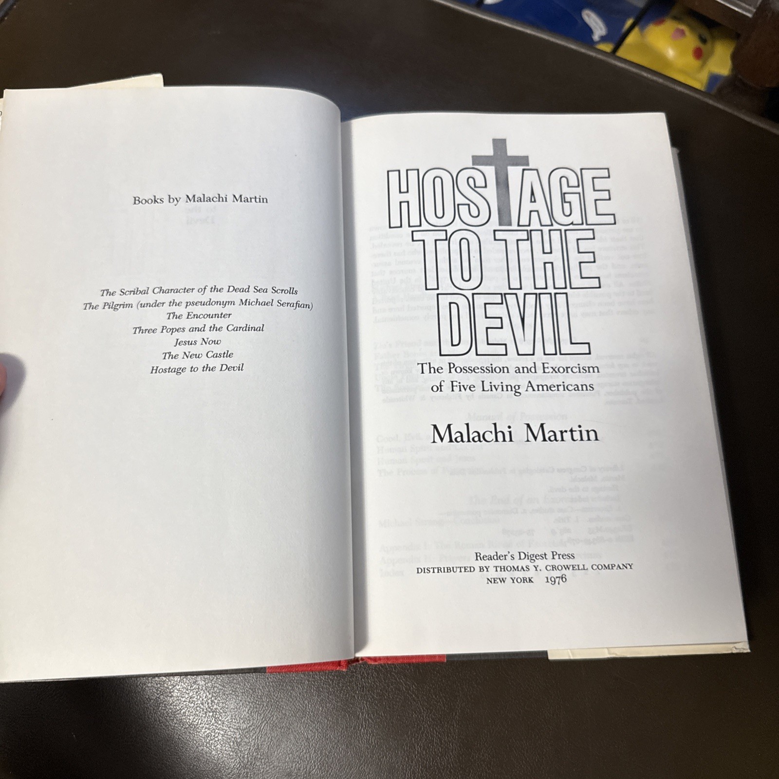 Hostage to the Devil, Malachi Martin, 1976 Hardcover, Exorcism