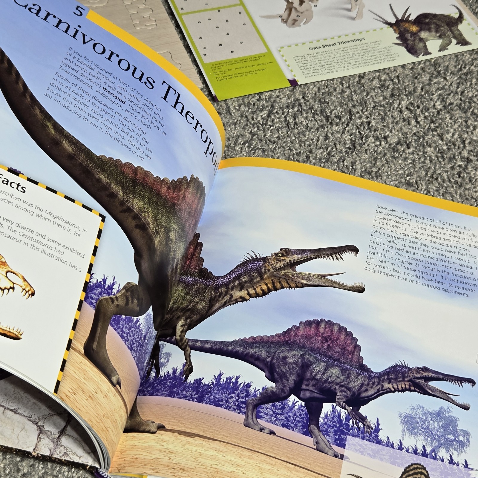 NEW Incredible Dinosaurs Book By Safeliz Educational Includes Cut Outs Reading