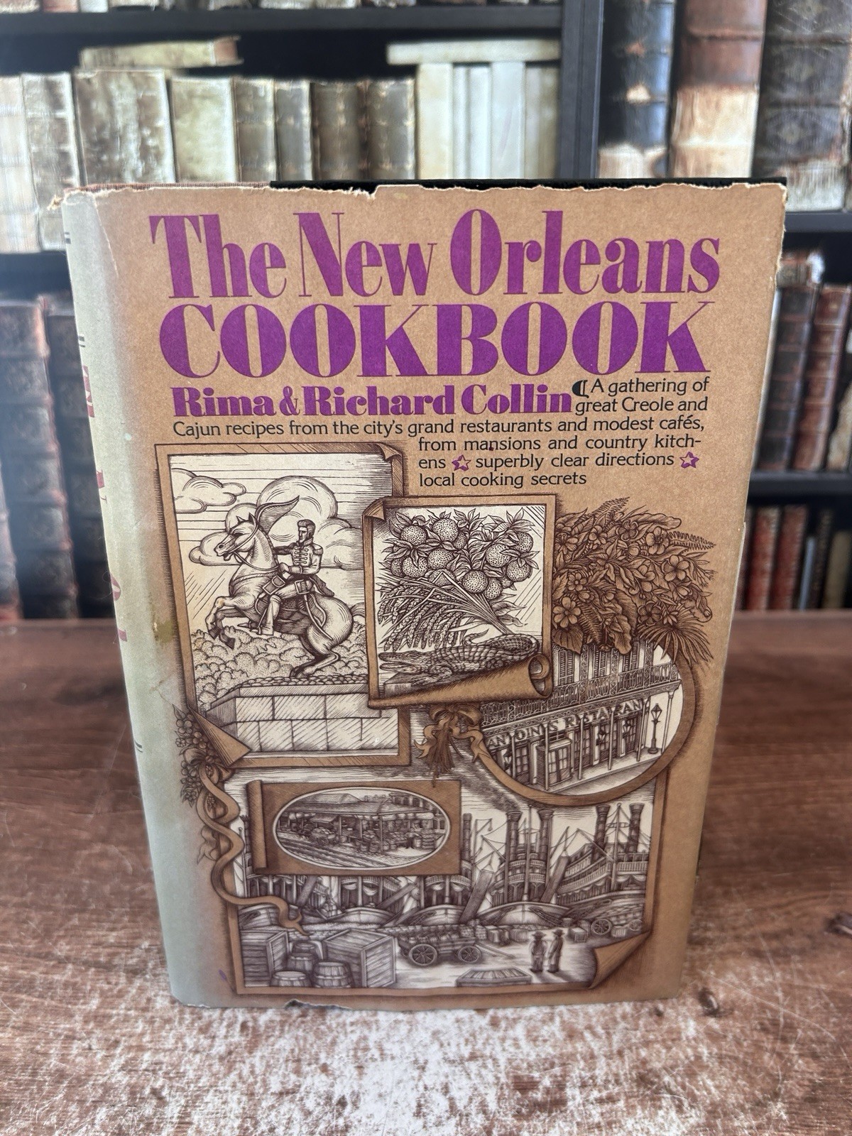 The New Orleans Cookbook by Rima Collin 1975 First Edition Hardcover Book w/ DJ