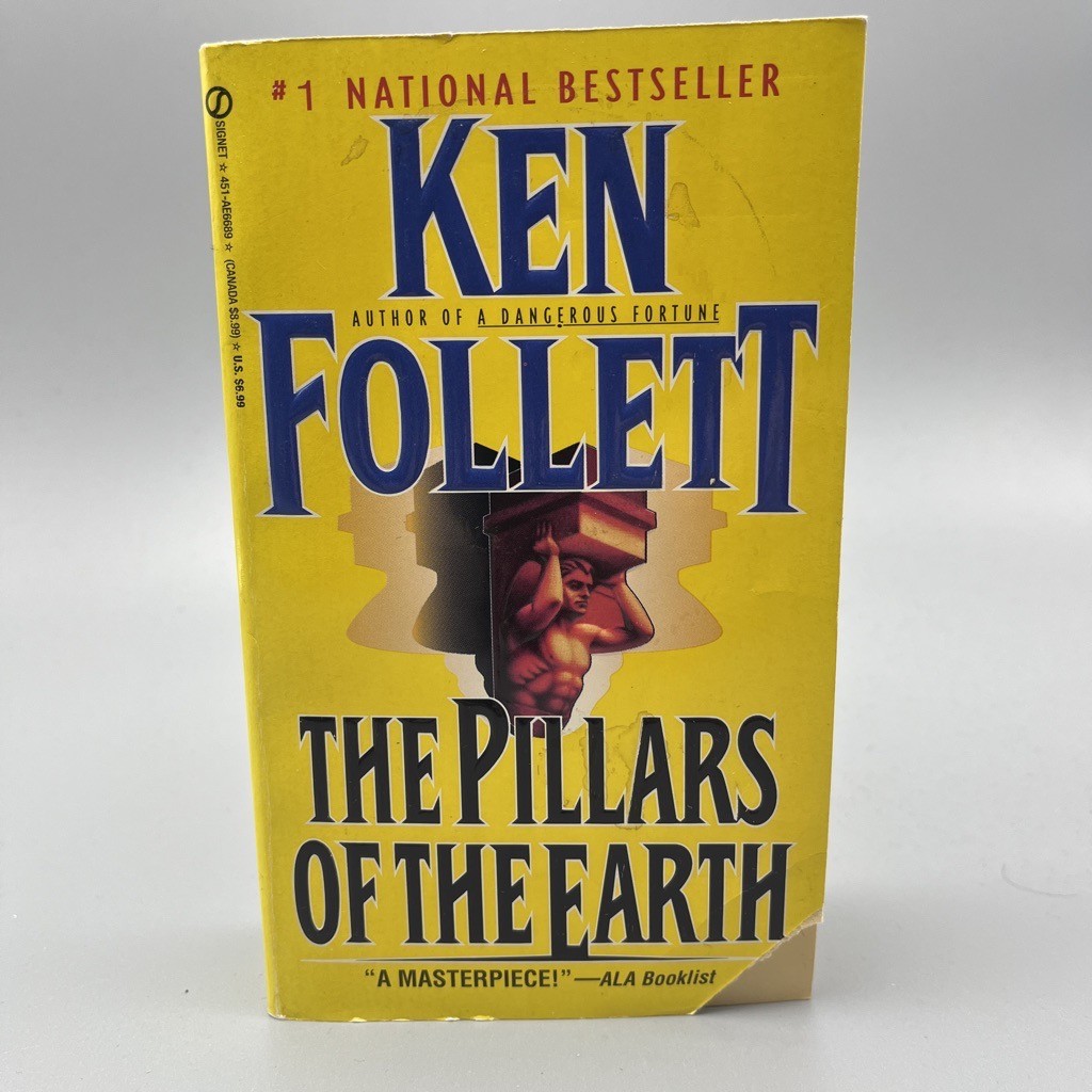 Ken Follett The Pillars of the Earth Kingsbridge Vtg Historical Paperback Signet