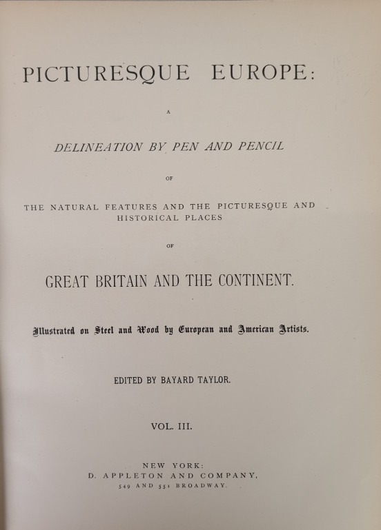 Picturesque Europe. Vol. III.. Great Britain and the Continent. Delineation by P