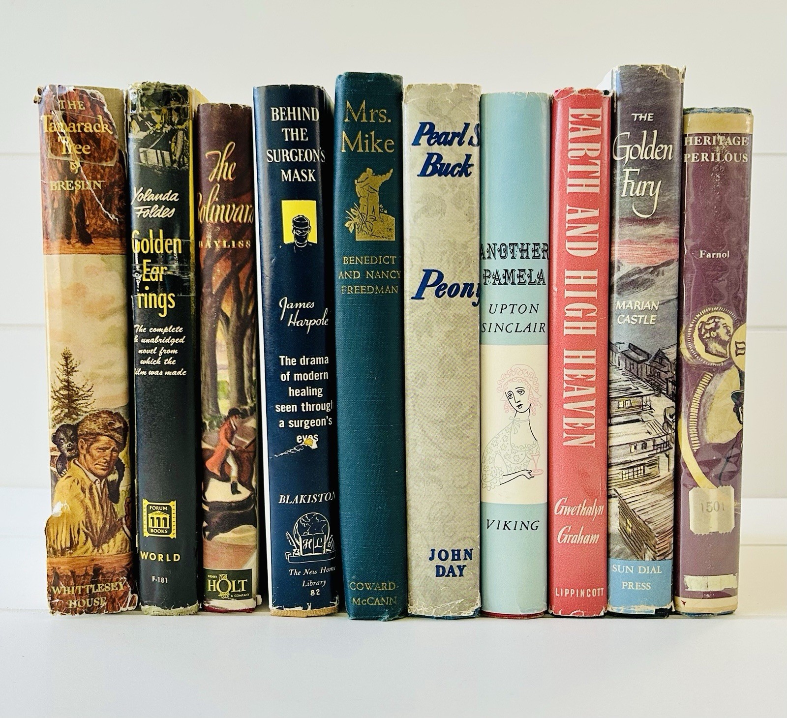 VTG Novels Book Lot of 10 1940s-50s Hardcovers Granny’s House Smell Estate Sale