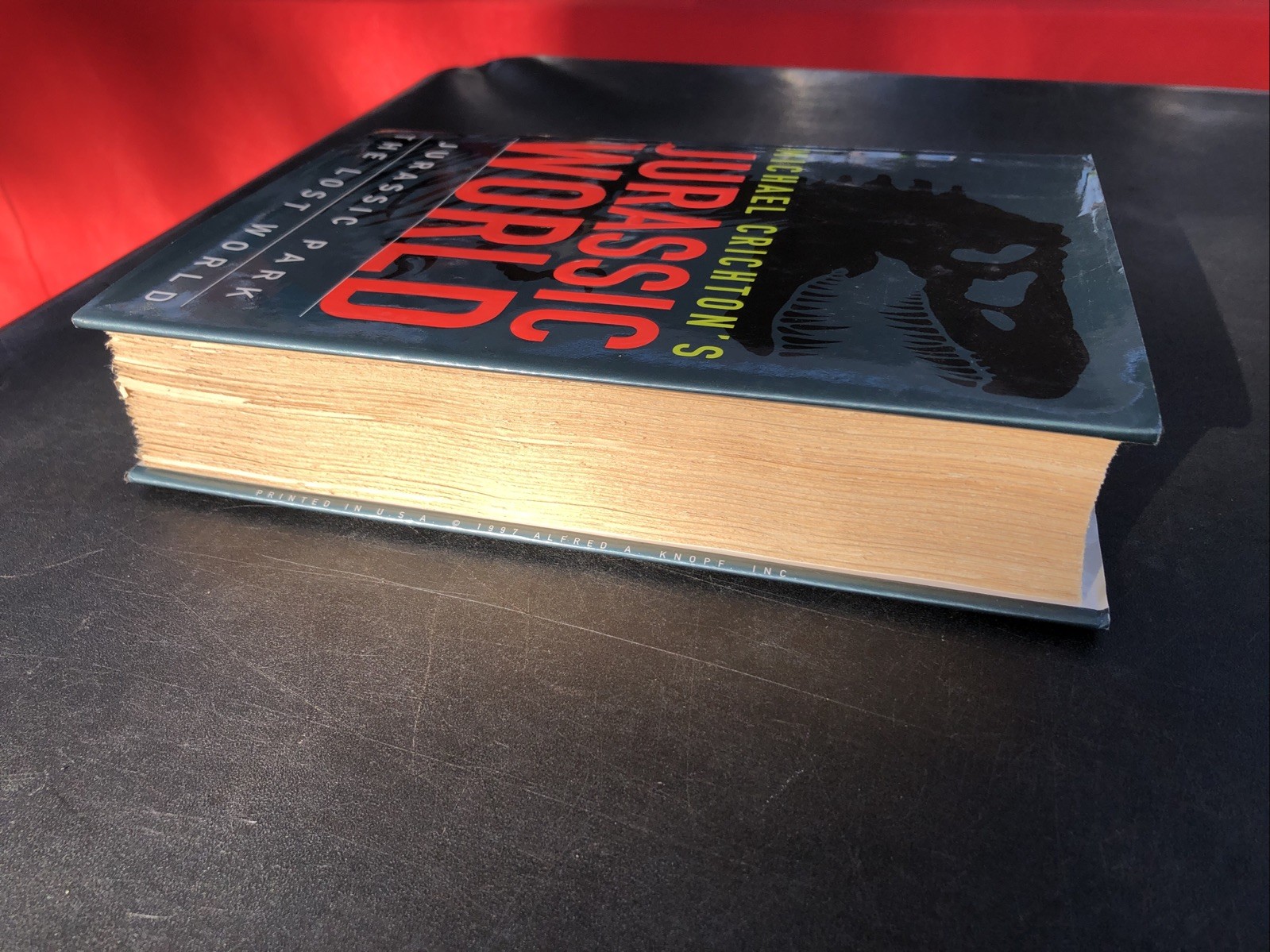 First Edition Michael Crichton’s Jurassic World 1997 Hardcover Deckled Pages