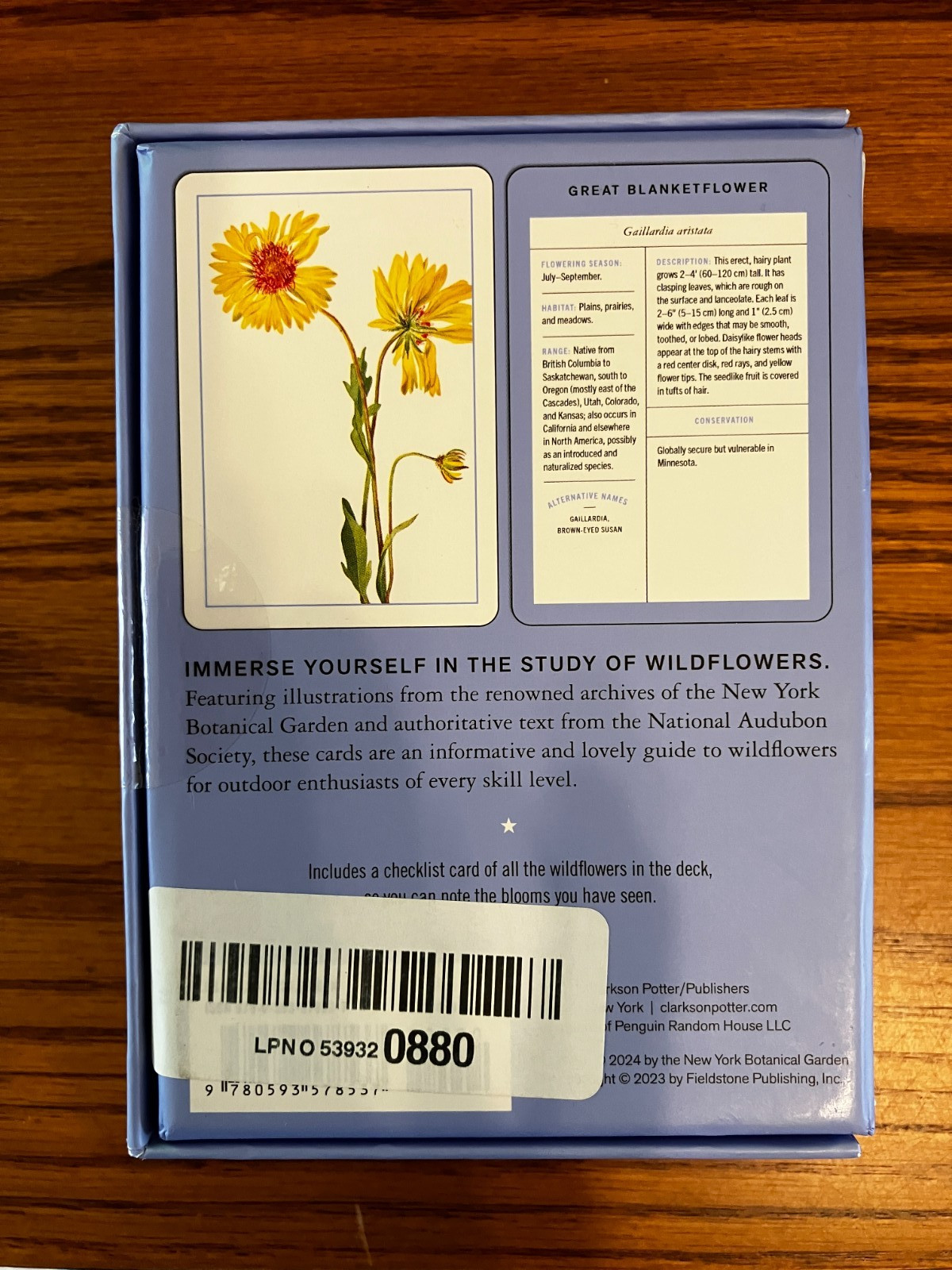 New York Botanical Garden Wildflower Identification Flashcards: 100 Boxed