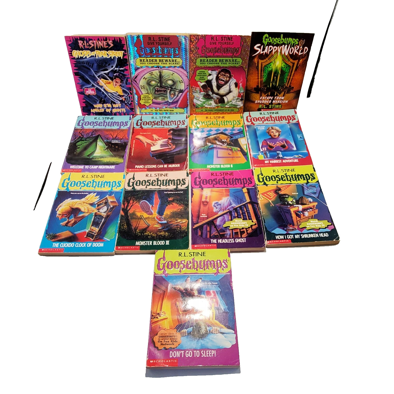 Goosebumps Paperbacks Lot of 13 Books 1st Printings 1990s-2000s