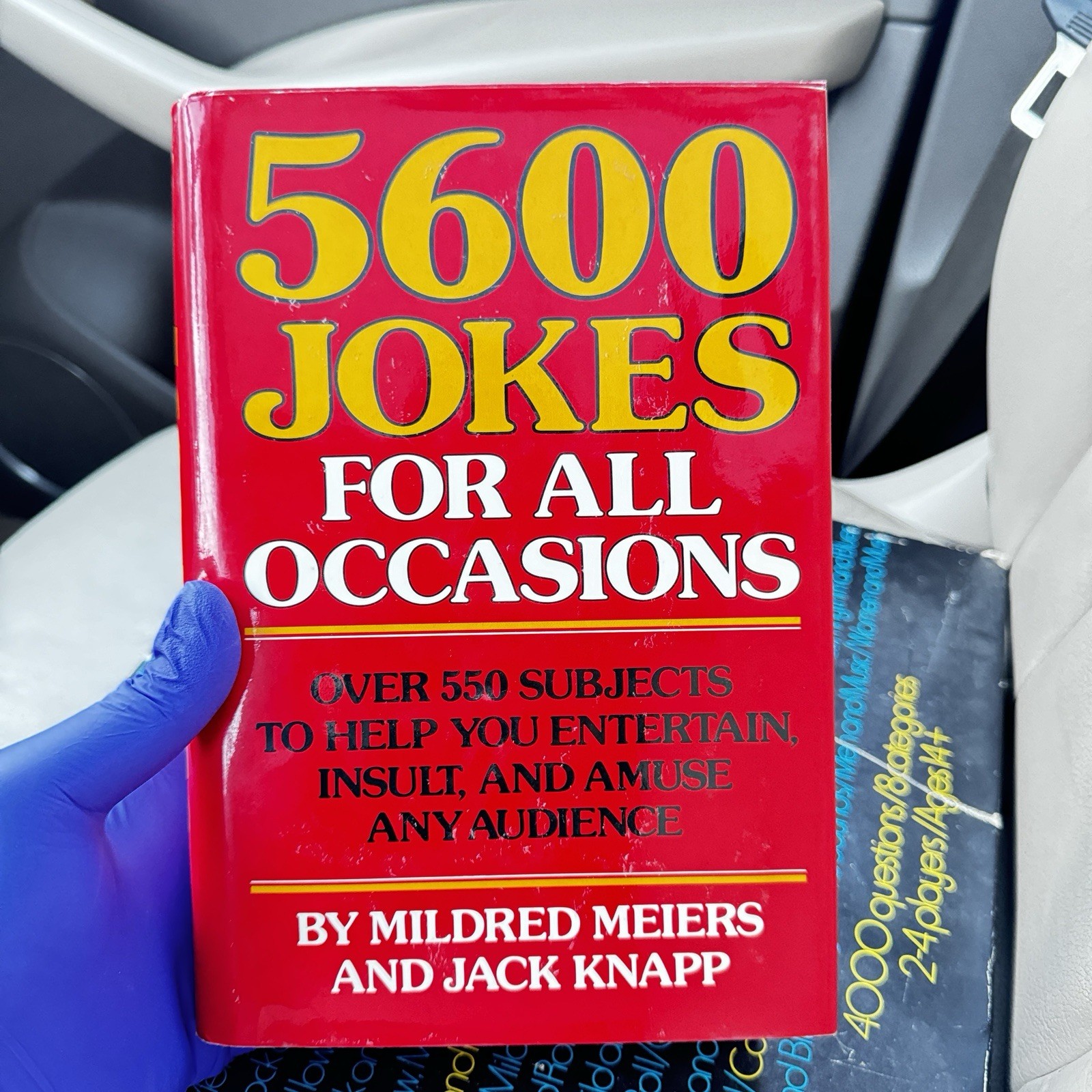 5600 Jokes for All Occasions by Mildred Meiers And Jack Knapp (Hard Cover)