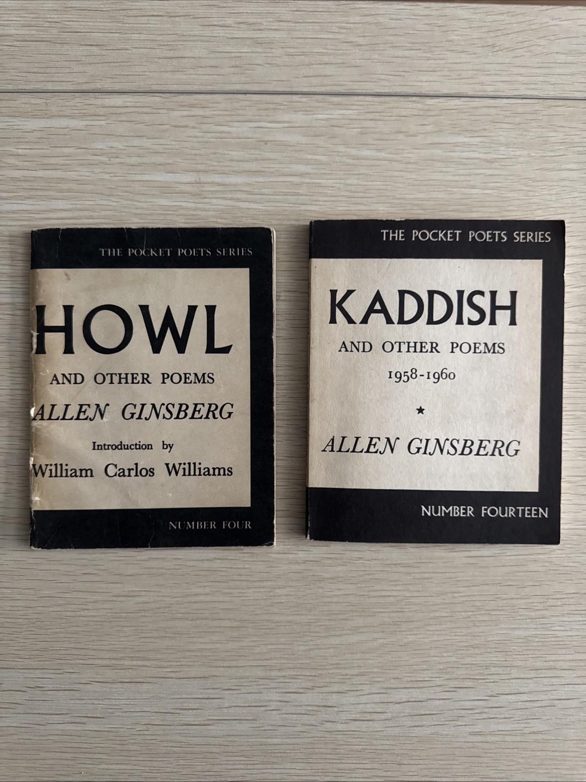 allen ginsberg howl 1959 8th Edition / Kaddish 8th Edition 1967 Set Lot Books