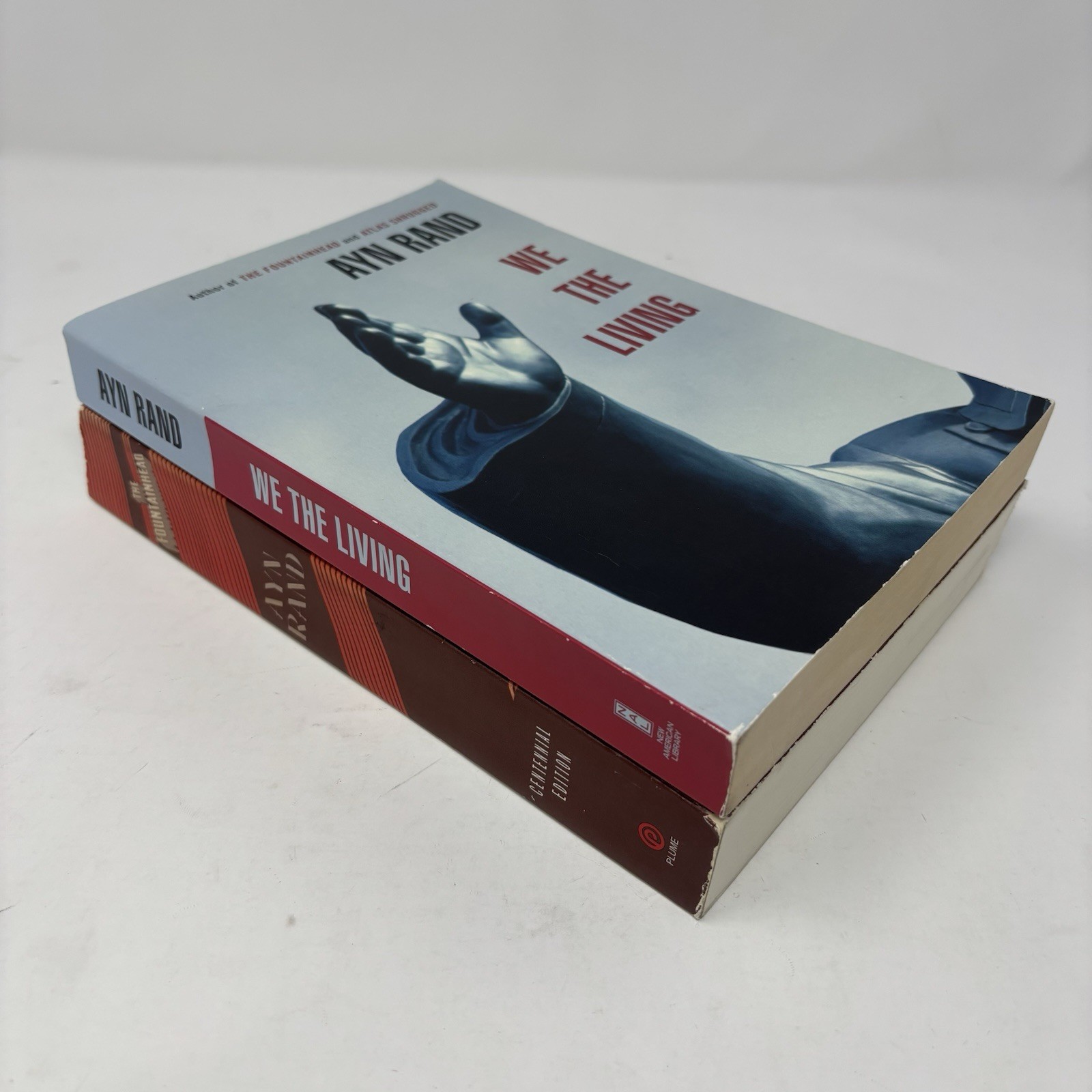 Ayn Rand The Fountainhead We The Living 1990’s Centennial Lot Of 2 Philosophy